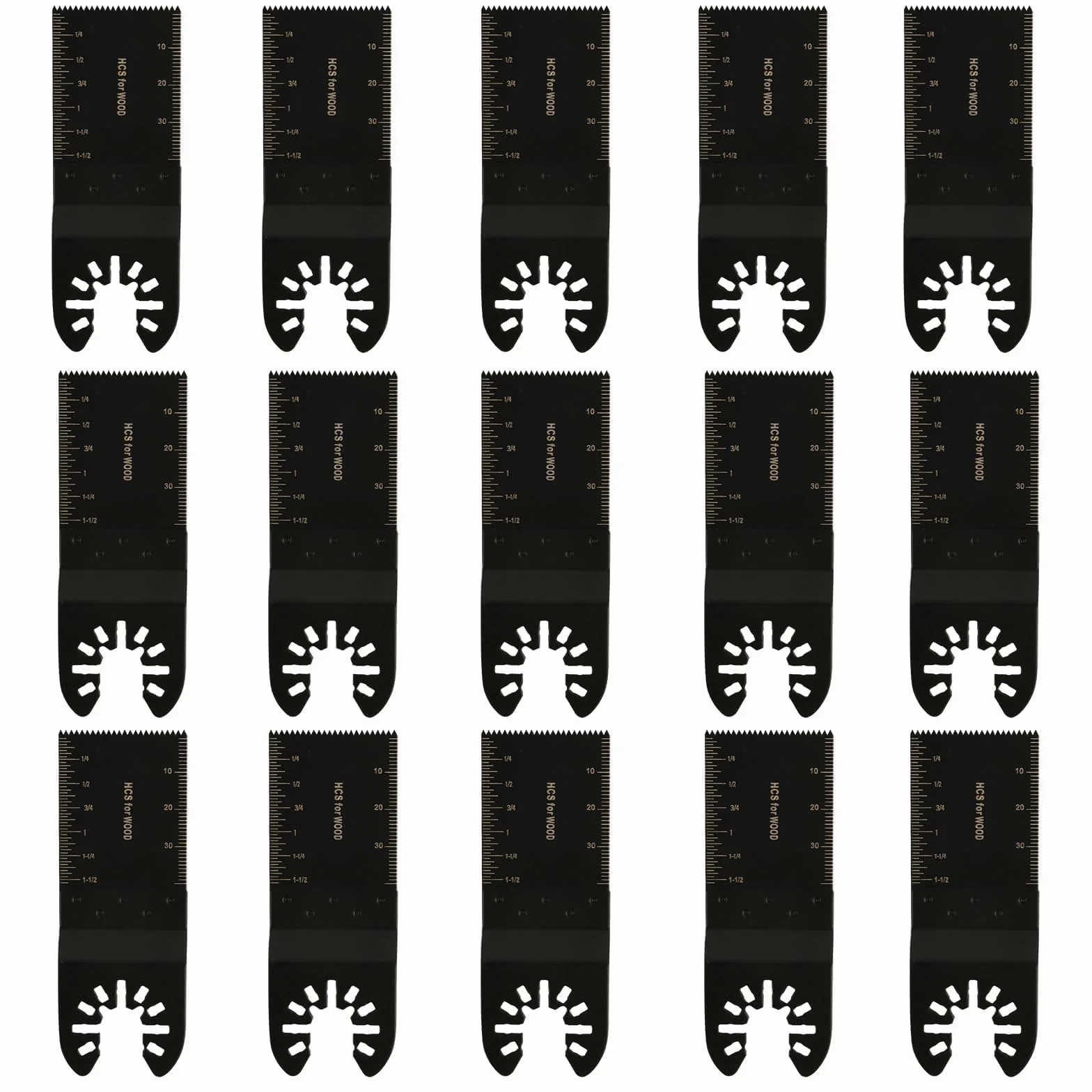 15 PzLame Multifunzione Oscillante, 34mm Lame Utensile Multifunzione Oscillante, Lame Oscillanti Accessori Attacco Rapido per Multi Tool Legno Plastica Metallo PVC