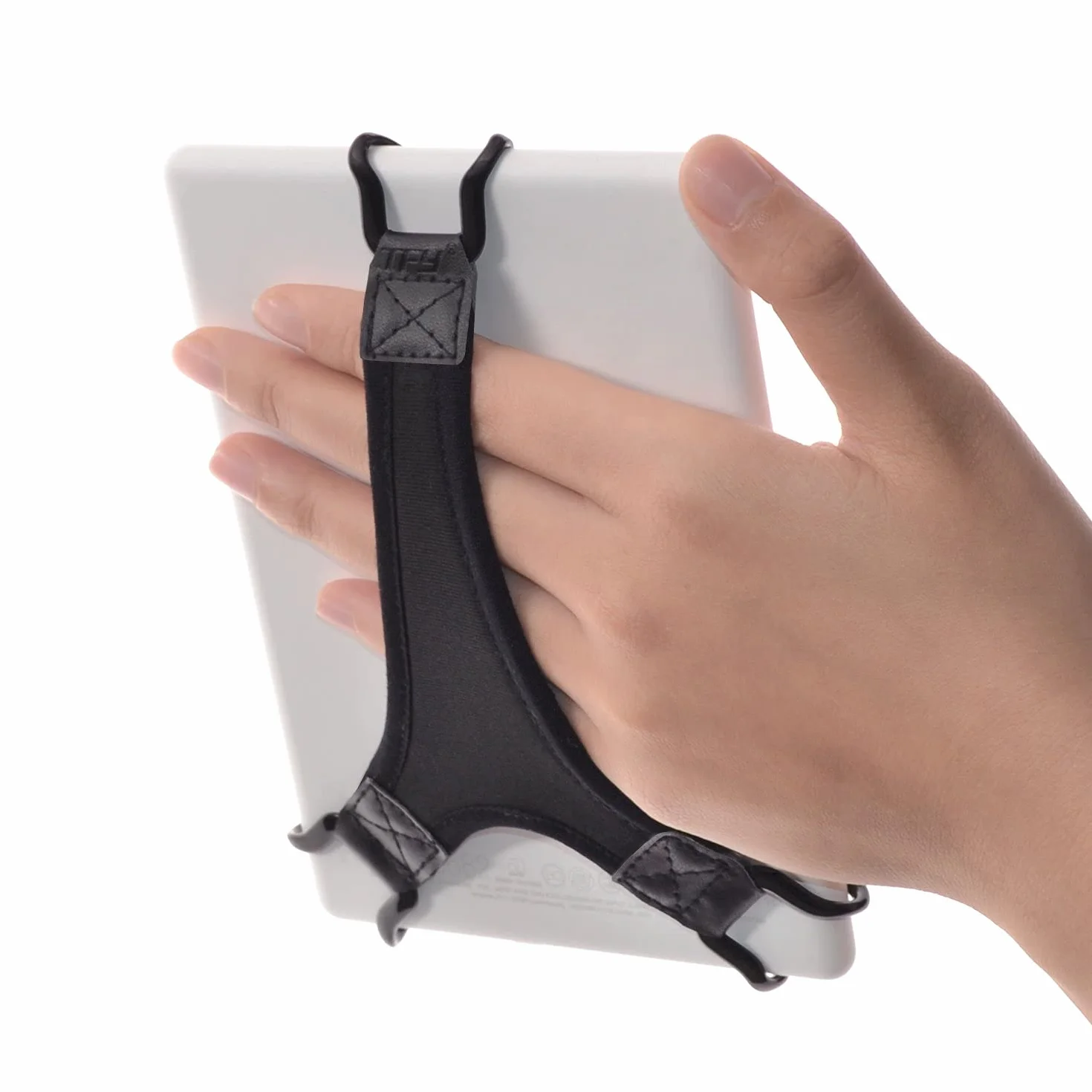 TFY Supporto di sicurezza da polso compatibile con Kindle E-Reader, e-Reader da 6 pollici, Paperwhite, Voyage, Oasis, Nook GlowLight Plus, PRS-300, PRS-350, colore: nero