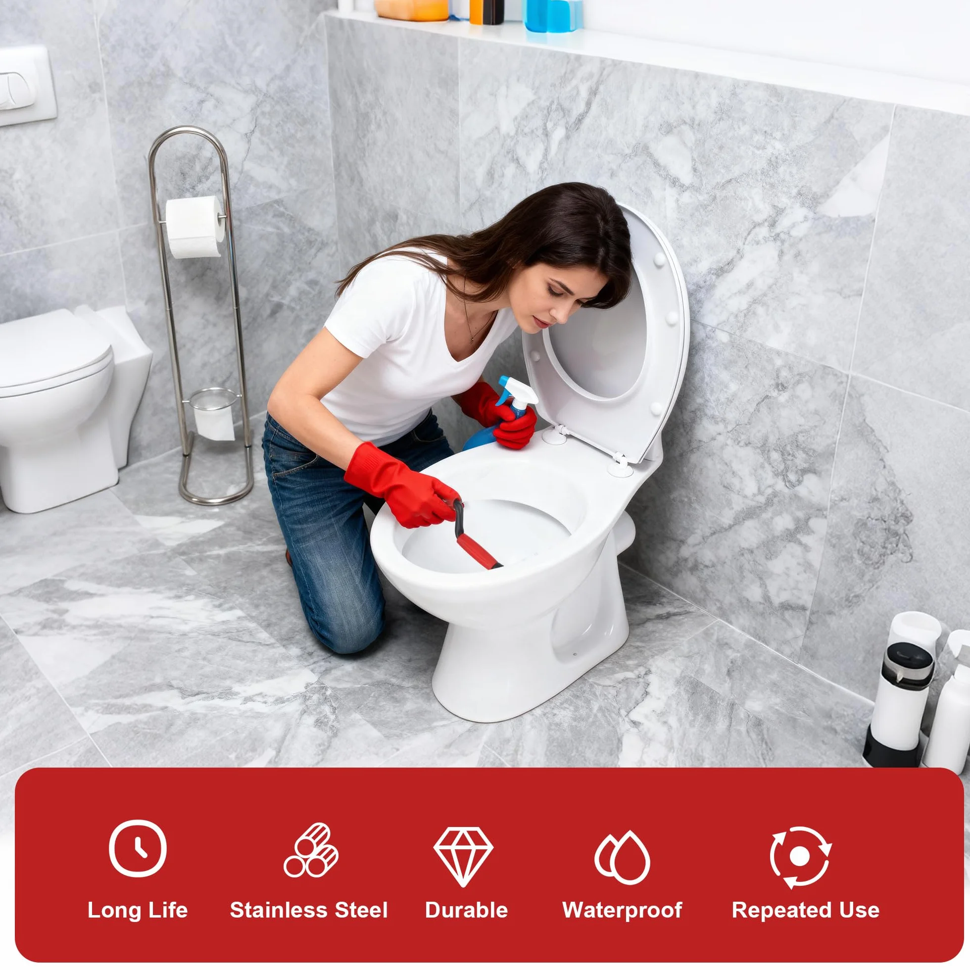 Sturatubi Sonda 5 m x 6 mm, Coclea per Pulizia Tubi Cucina Bagno