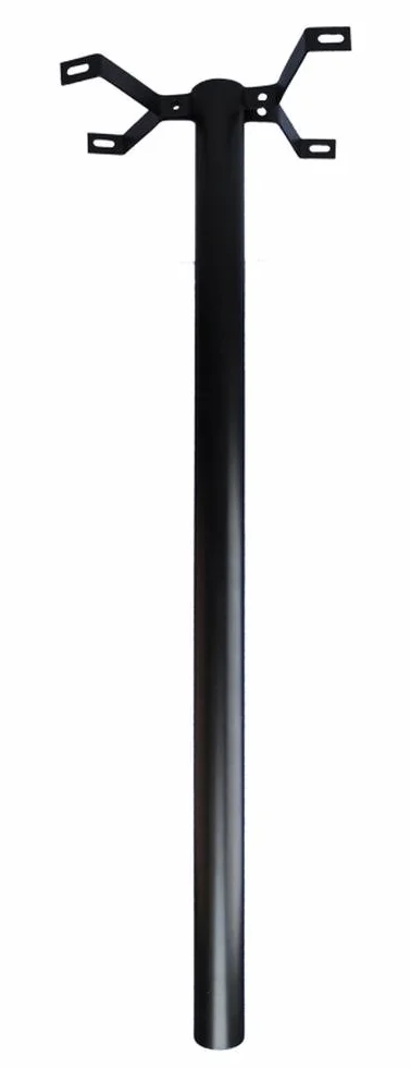 BURG-WÄCHTER Supporto per cassetta postale 893 S 150 cm Nero Materiale di fissaggio incl.