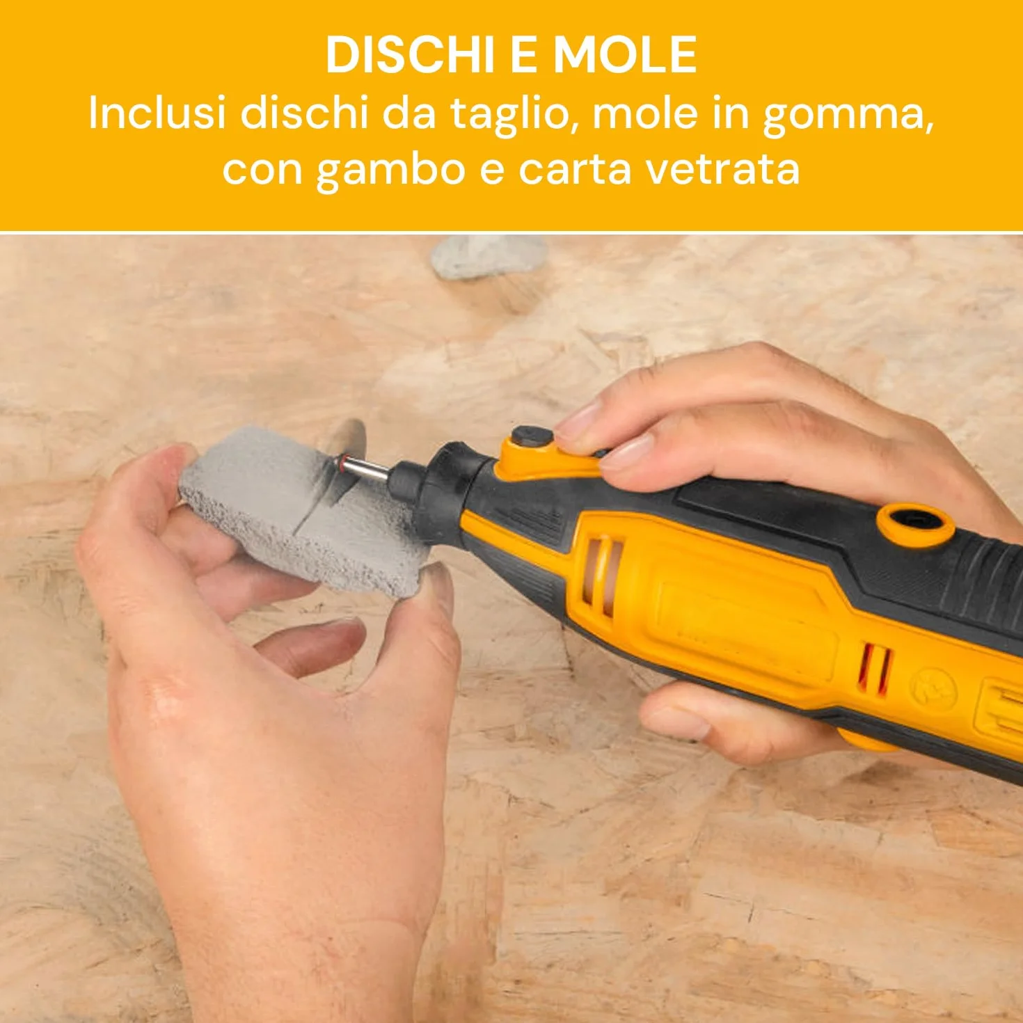 Avilia Set Valigetta Accessori Levigatura Lucidatura per Mini Smerigliatrice 250 Utensili Multifunzione