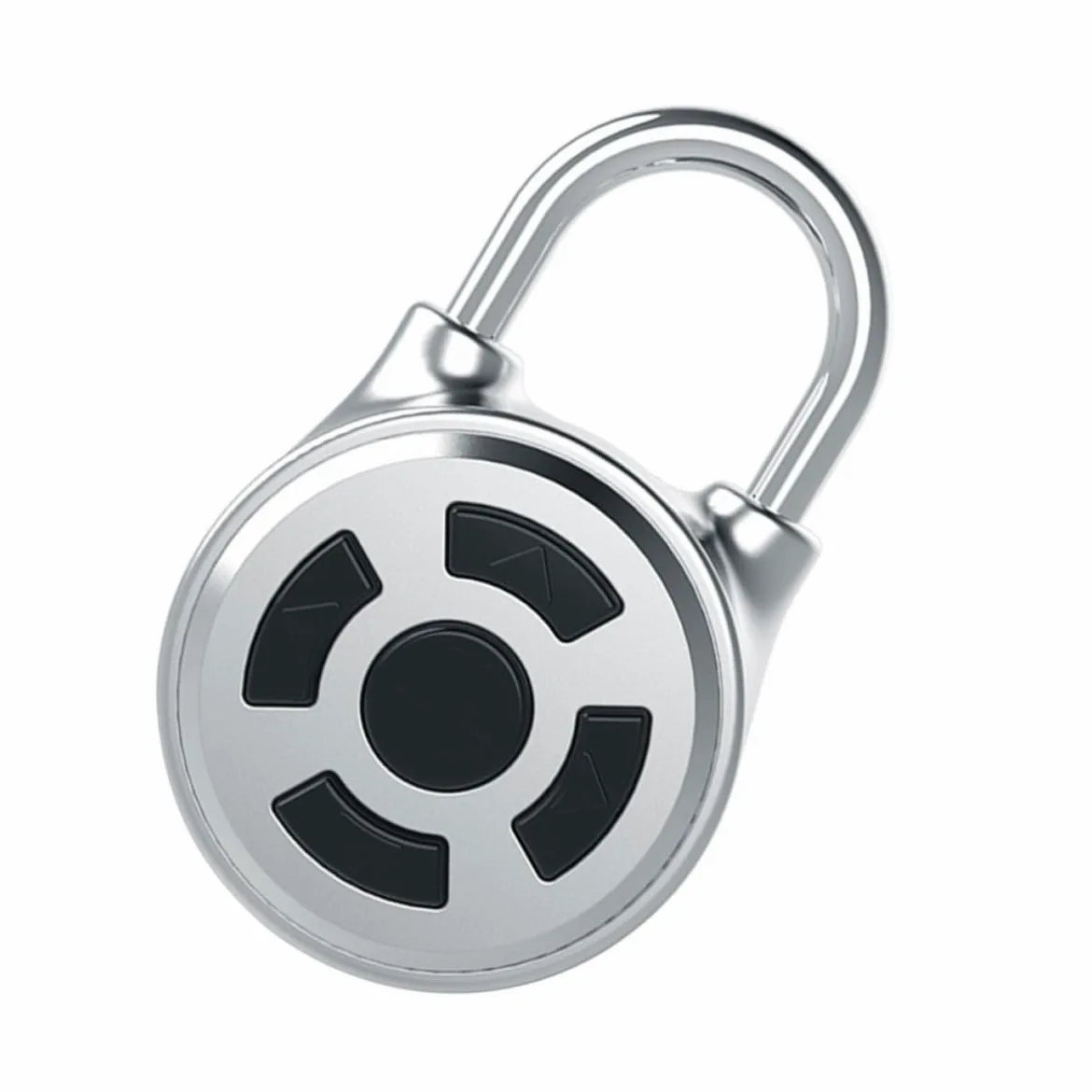 Lucchetto a Combinazione Intelligente Lucchetto per Armadietto Acciaio Inox e Lega di Zinco Argento Controllo Wireless per Palestra e Recinto