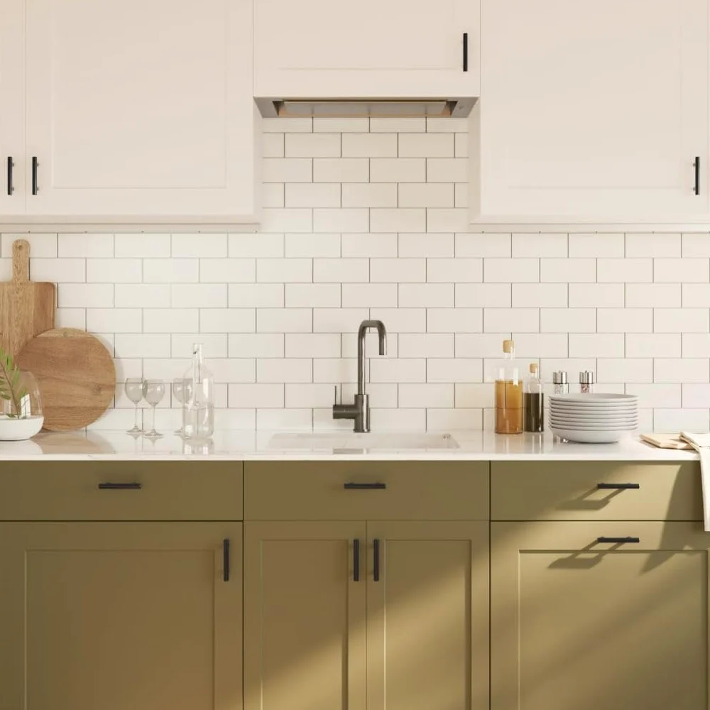 20 maniglie per mobili, colore nero, distanza tra i fori 64 mm, moderne maniglie per armadi, in acciaio inox verniciato a polvere, maniglie a T per mobili da cucina, cassetti e cassettiere