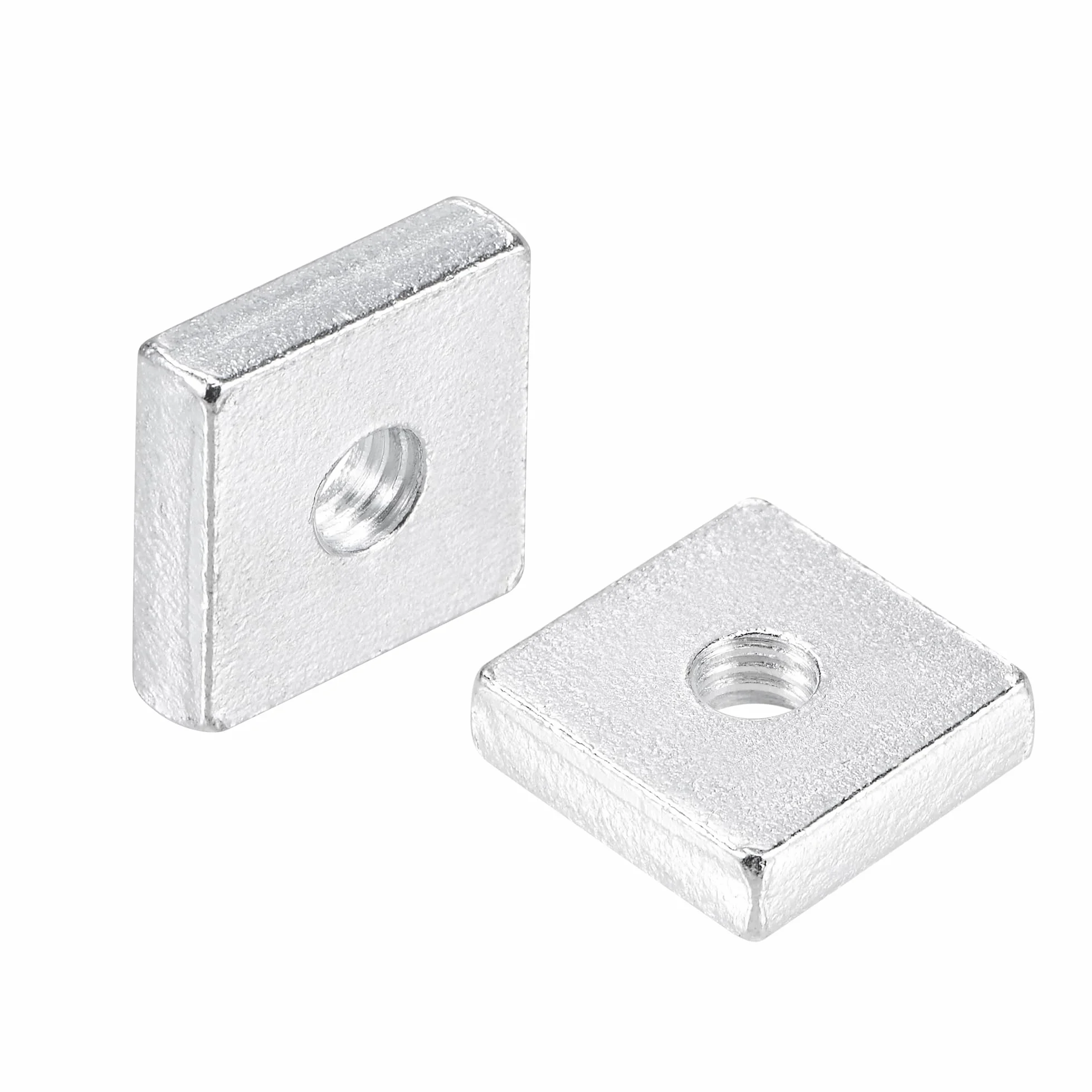 QUARKZMAN Dadi Quadrati M5x14mmx4mm Zincati Metrici Filettatura Grossa 10 Pz