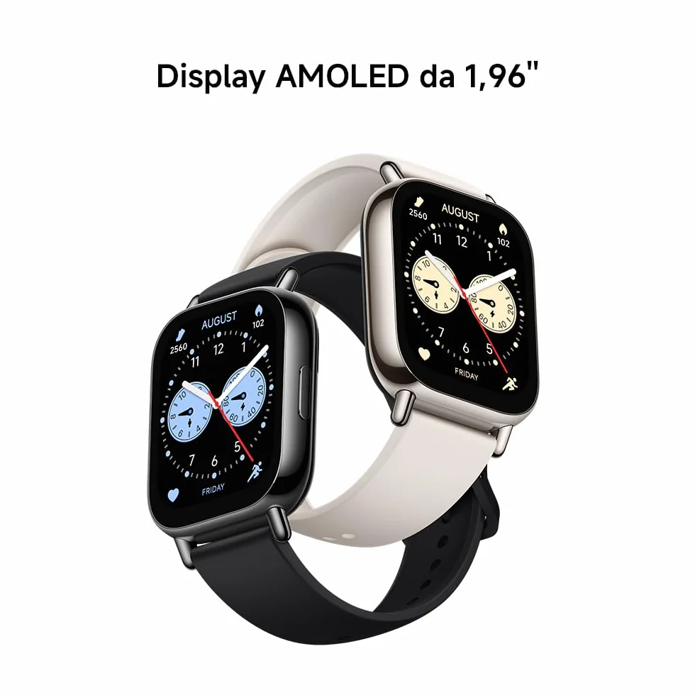 Xiaomi Redmi Watch 5 Lite, Smartwatch con display AMOLED 50mm, GNSS integrato, Chiamate Bluetooth, Autonomia 18 giorni, Resistenza Acqua 5ATM, Monitoraggio Salute e Sonno, 150+ modalità Fitness