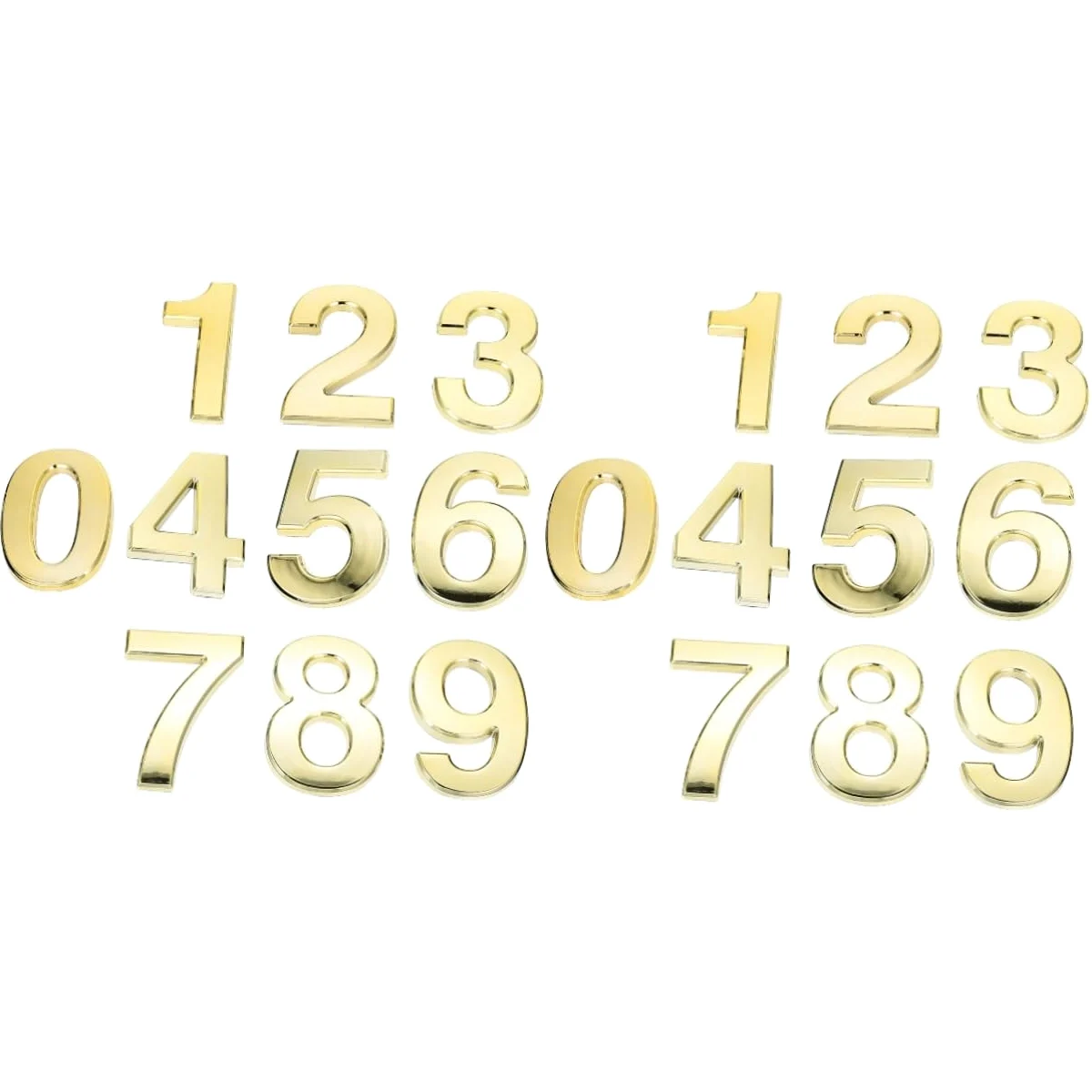 Artibetter 20pezzi Numeri Adesivi Antichi Per Decorazioni Di Porte e Numerazione Civica Per Casa e Hotel Impermeabili e Resistente Alle Intemperie