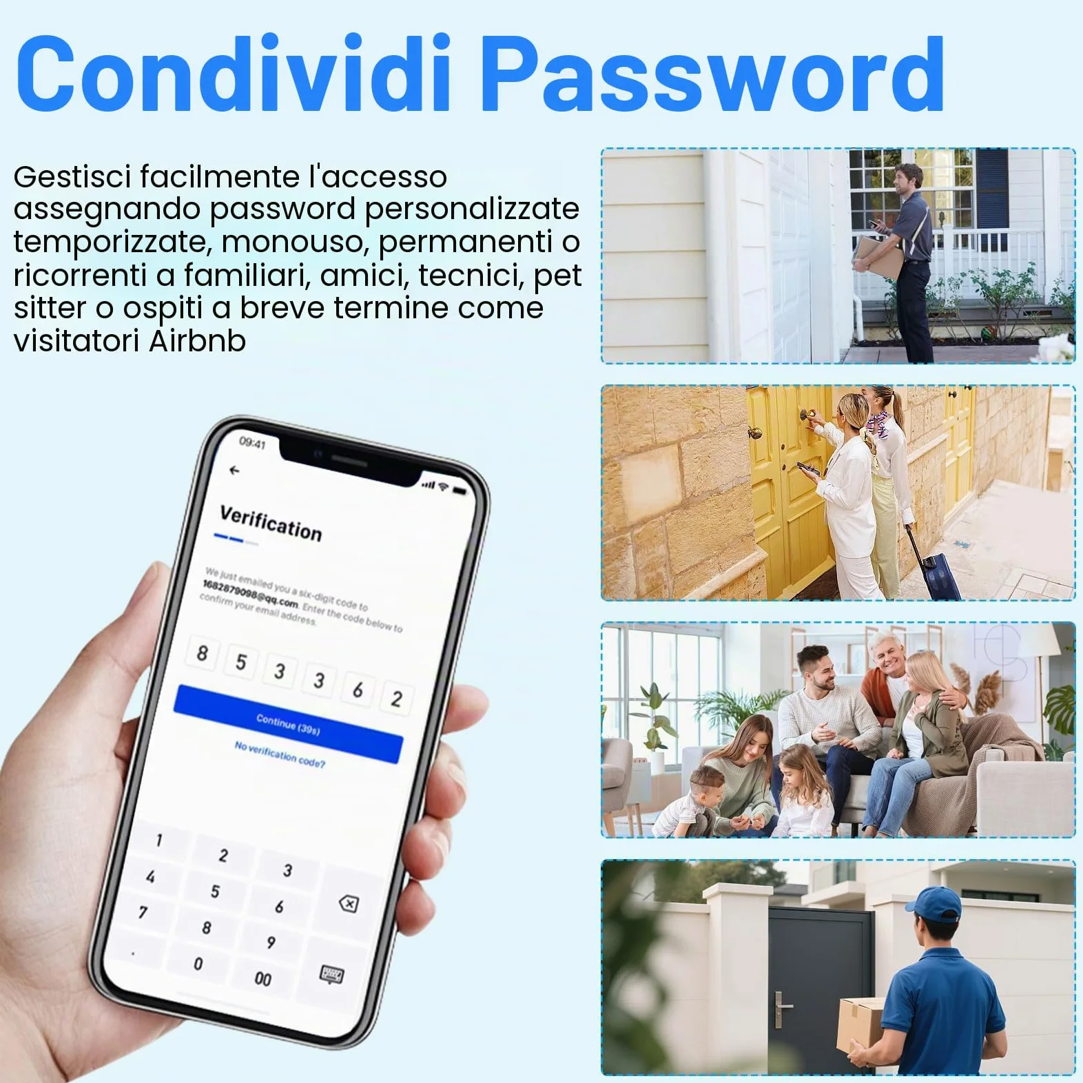 Smart Key Box, Bluetooth Lock Box supporta app TTLock e codice PIN, cassaforte con codice numerico a 12 cifre, adatto per esterni e impermeabili