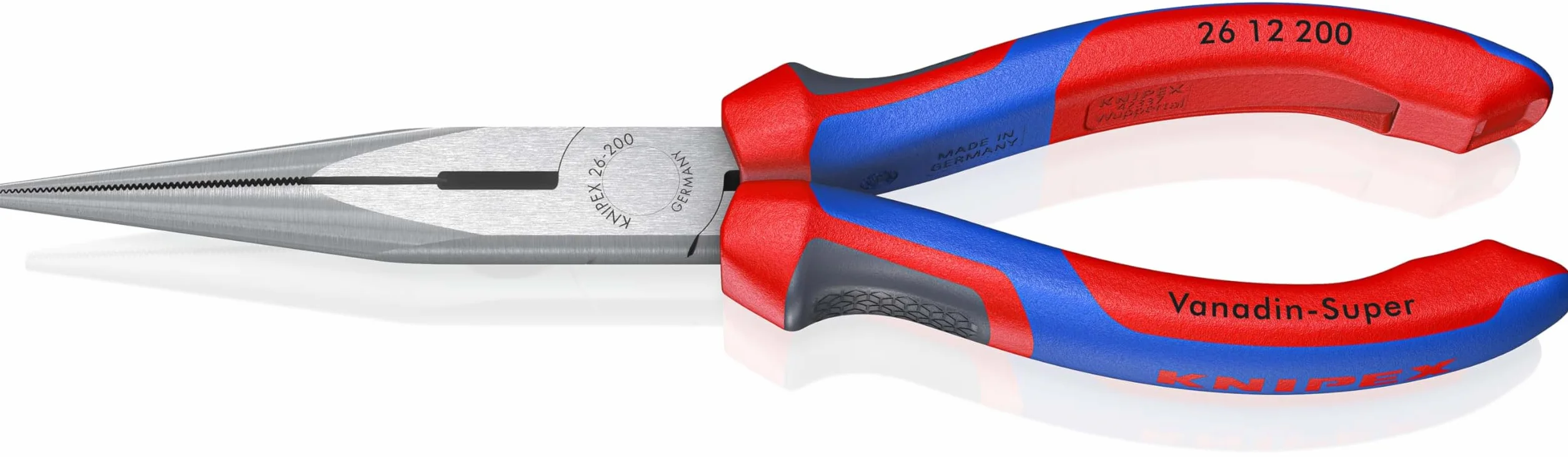 KNIPEX Pinza per meccanica becchi mezzotondi con tronchese 200 mm 26 12 200