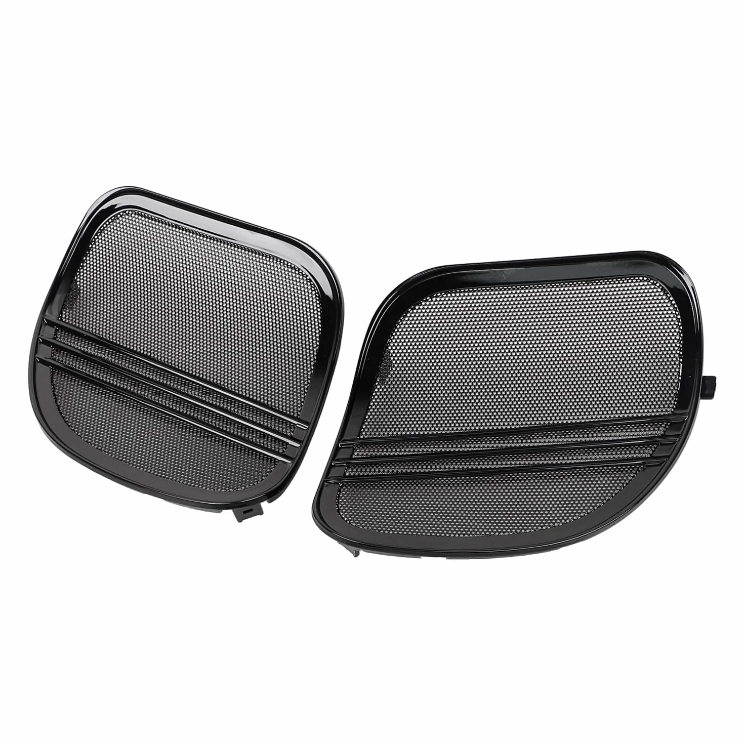 Nero lucido Tri-Line Griglie Altoparlanti Copertura Trim Per Harley Touring Road Glide 2015-2023