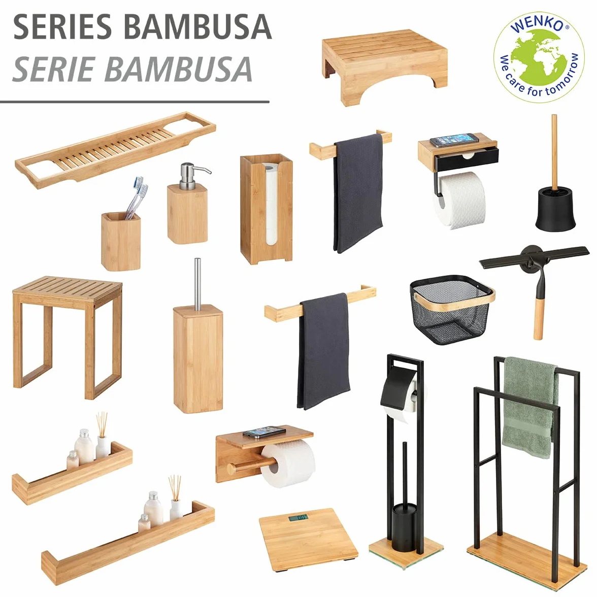Juego de pie para el WC Bambusa