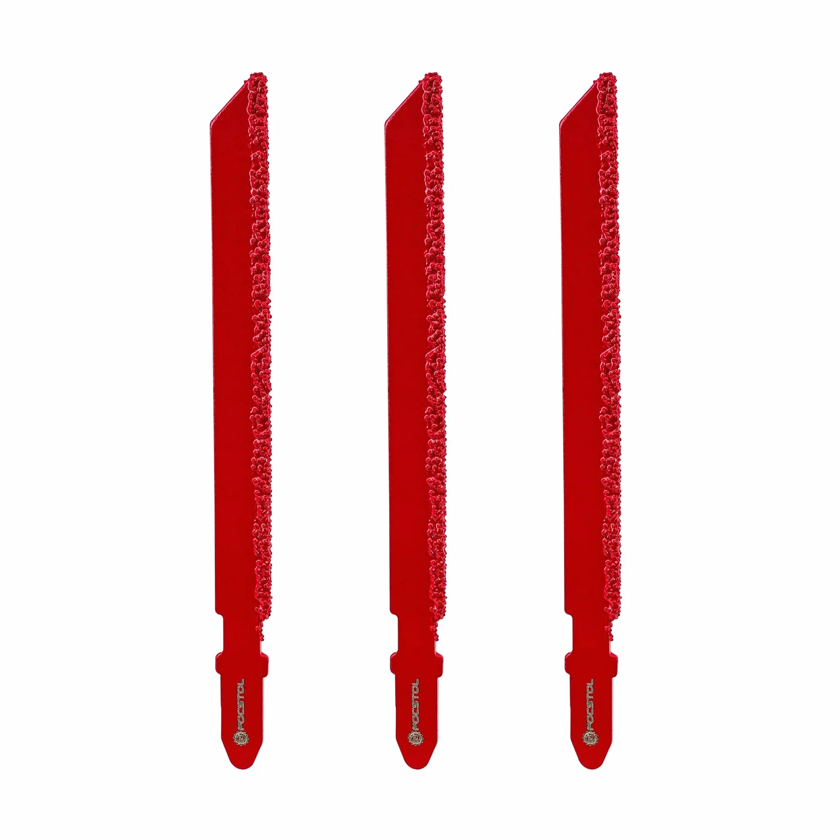 FOCSTOL Lama Seghetto Alternativo Diamantata - 3 pezzi 100mm Disco Taglio con Gambo a T per Vetroresina Marmo Plastica Legno Grana 46