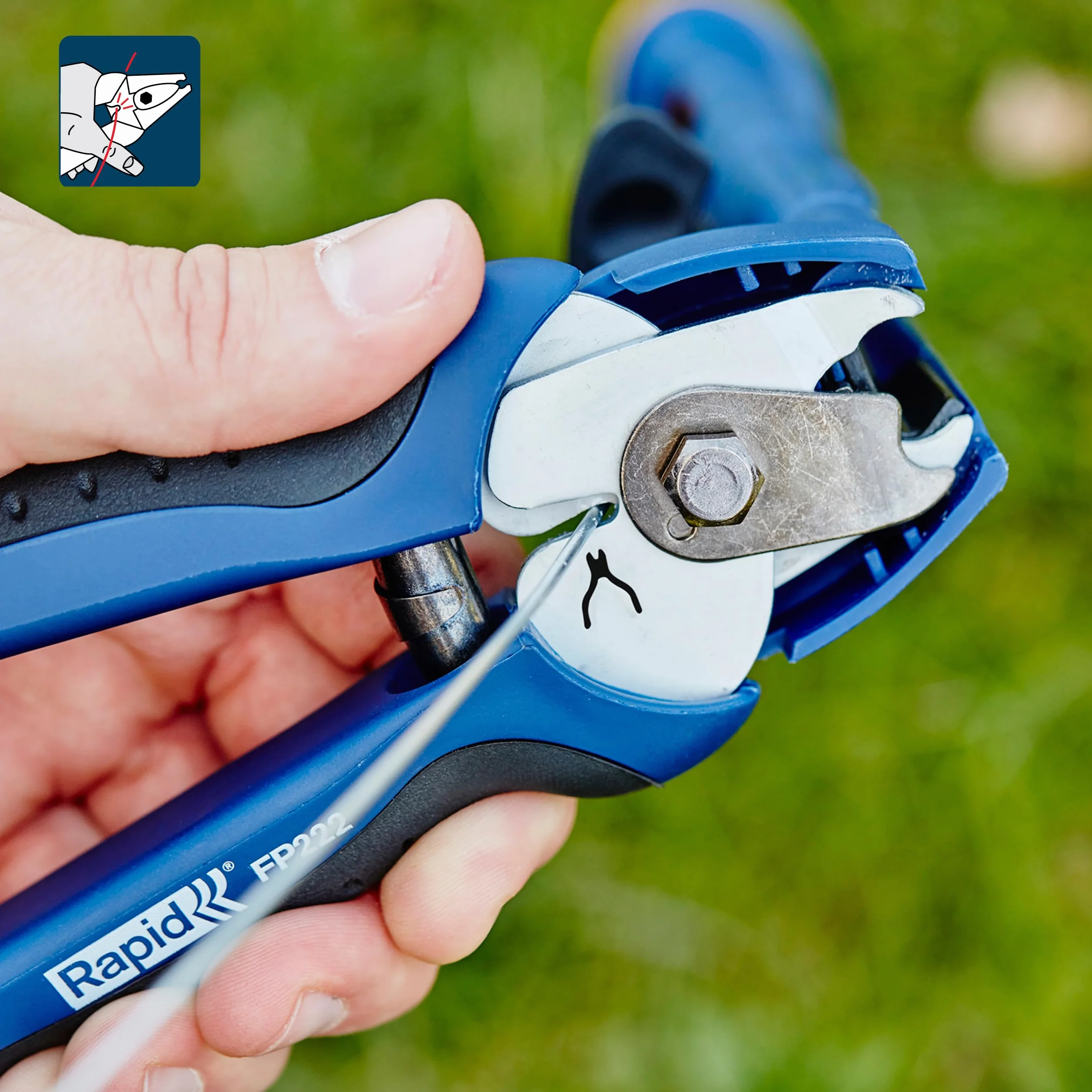 Rapid FP222 Pinza per Anelli di Fissaggio VR22 con Caricatore Capiente