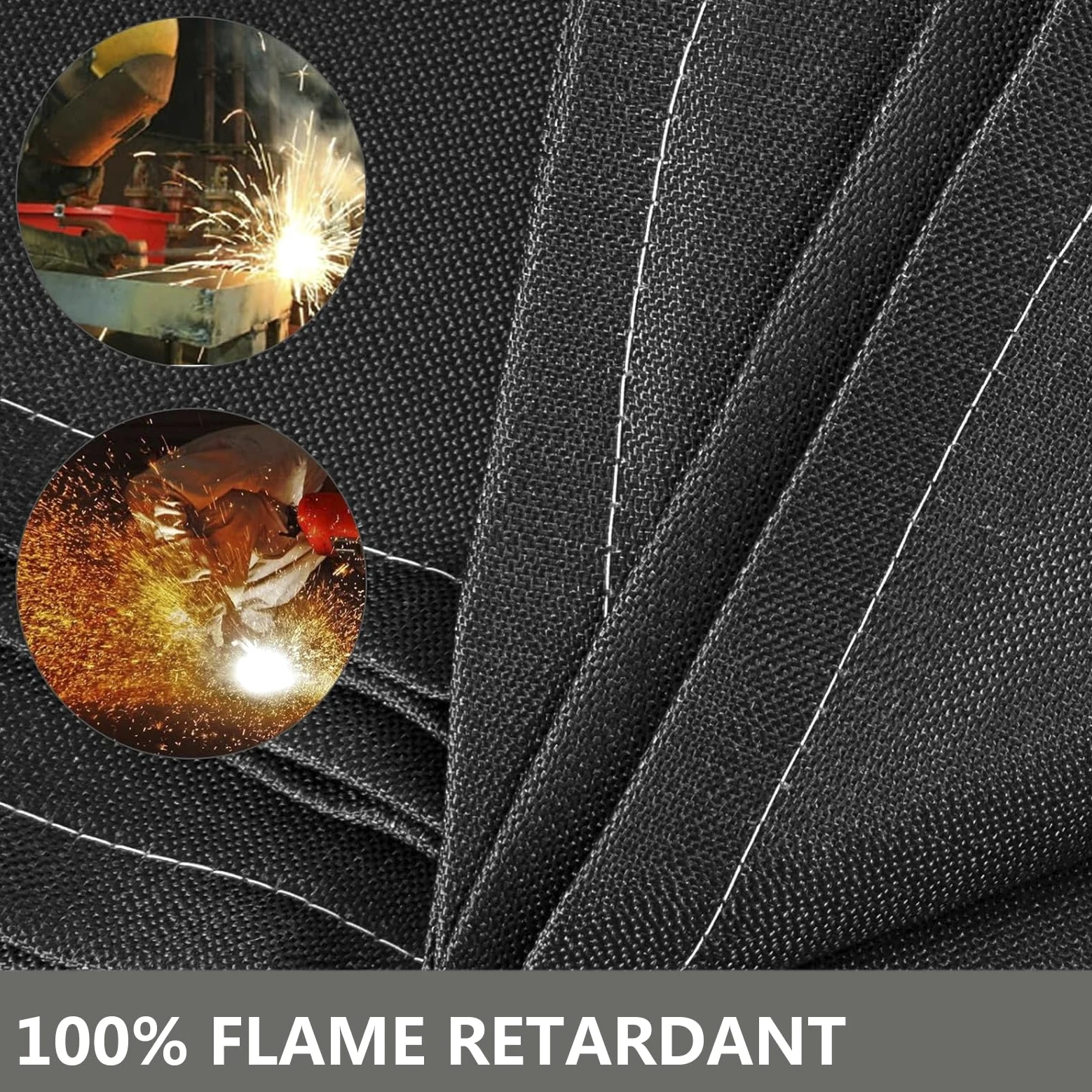 Coperta per Saldatura con Occhielli, Coperta Antincendio di Emergenza Portatile in Fibra di Vetro, Coperta Ignifuga Ignifuga per Auto Griglia per Camino Scuola Domestica,2.4x2.4M/8x8FT