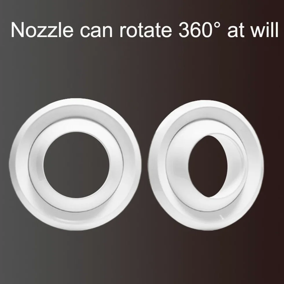 FACAIIO Jet - Griglia di ventilazione sferica per aria condizionata centralizzata, volume d'aria regolabile da 300 mm, copertura per griglia di ventilazione in ABS, girevole a 360°, uscita di scarico