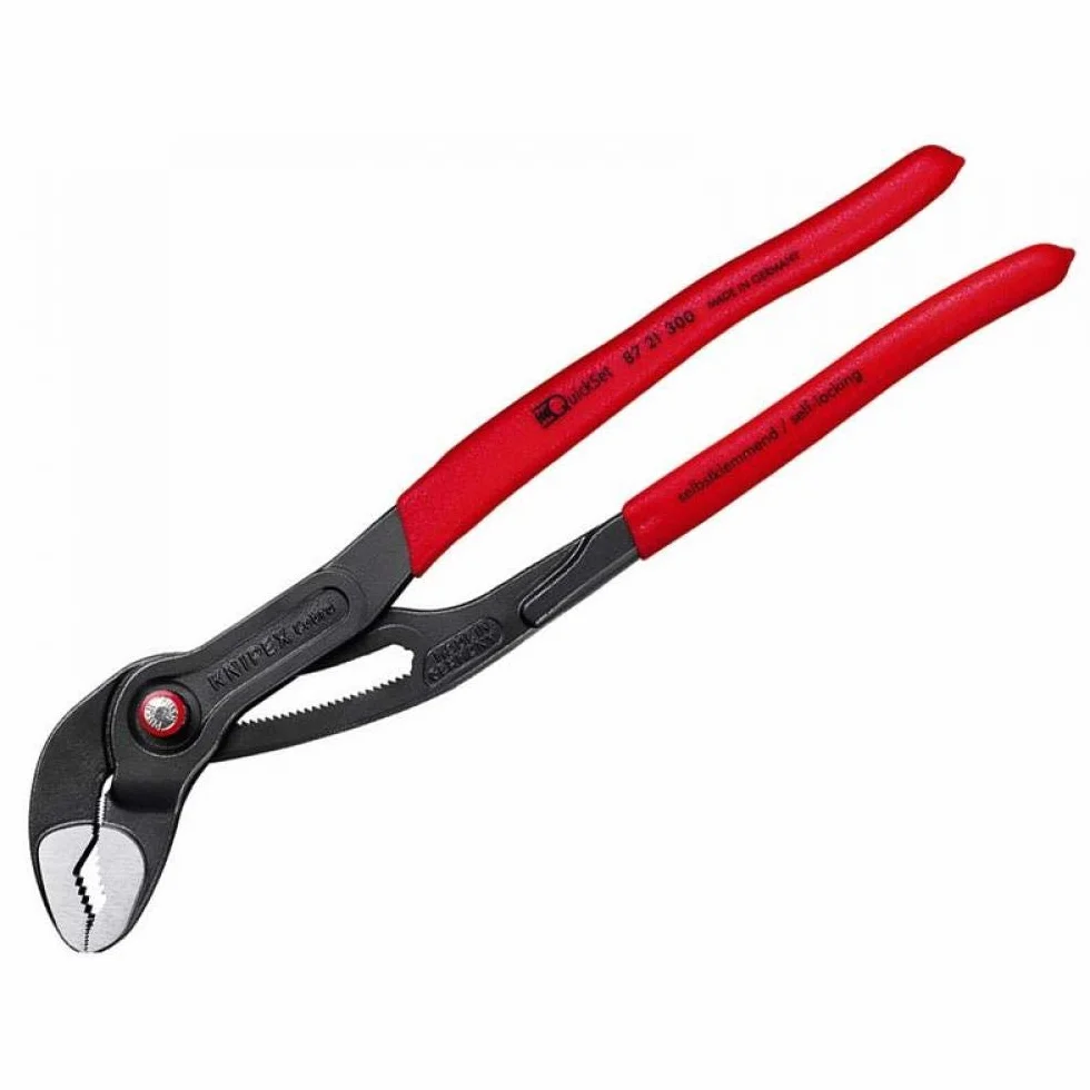 KNIPEX Cobra QuickSet Pinza regolabile per tubi e dadi 87 21 300 SB