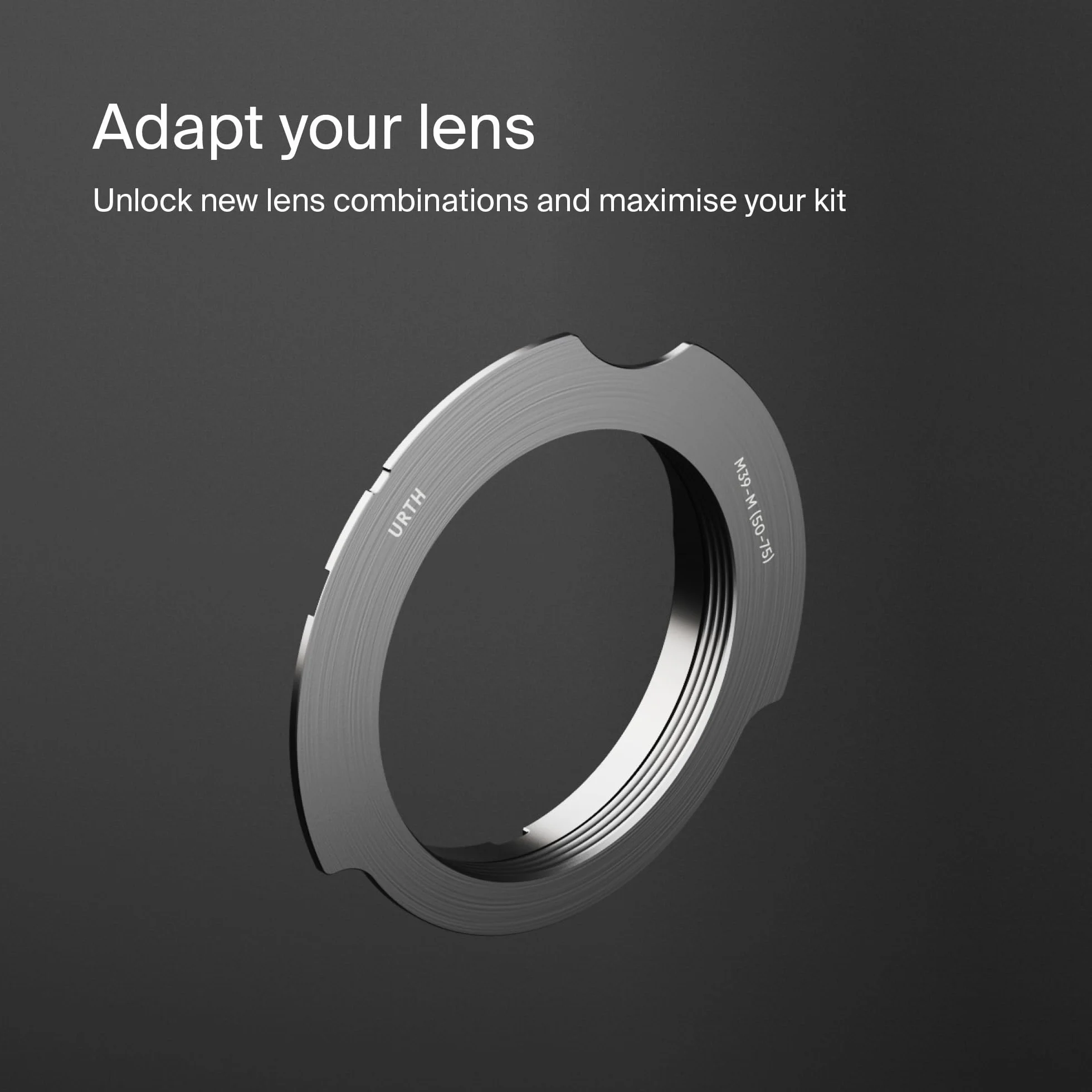 Urth Adattatore Innesto Obiettivo (Manuale): Compatibile con M39 Obiettivo to Leica M Corpo Macchina (50-75 mm Linee del Mirino)