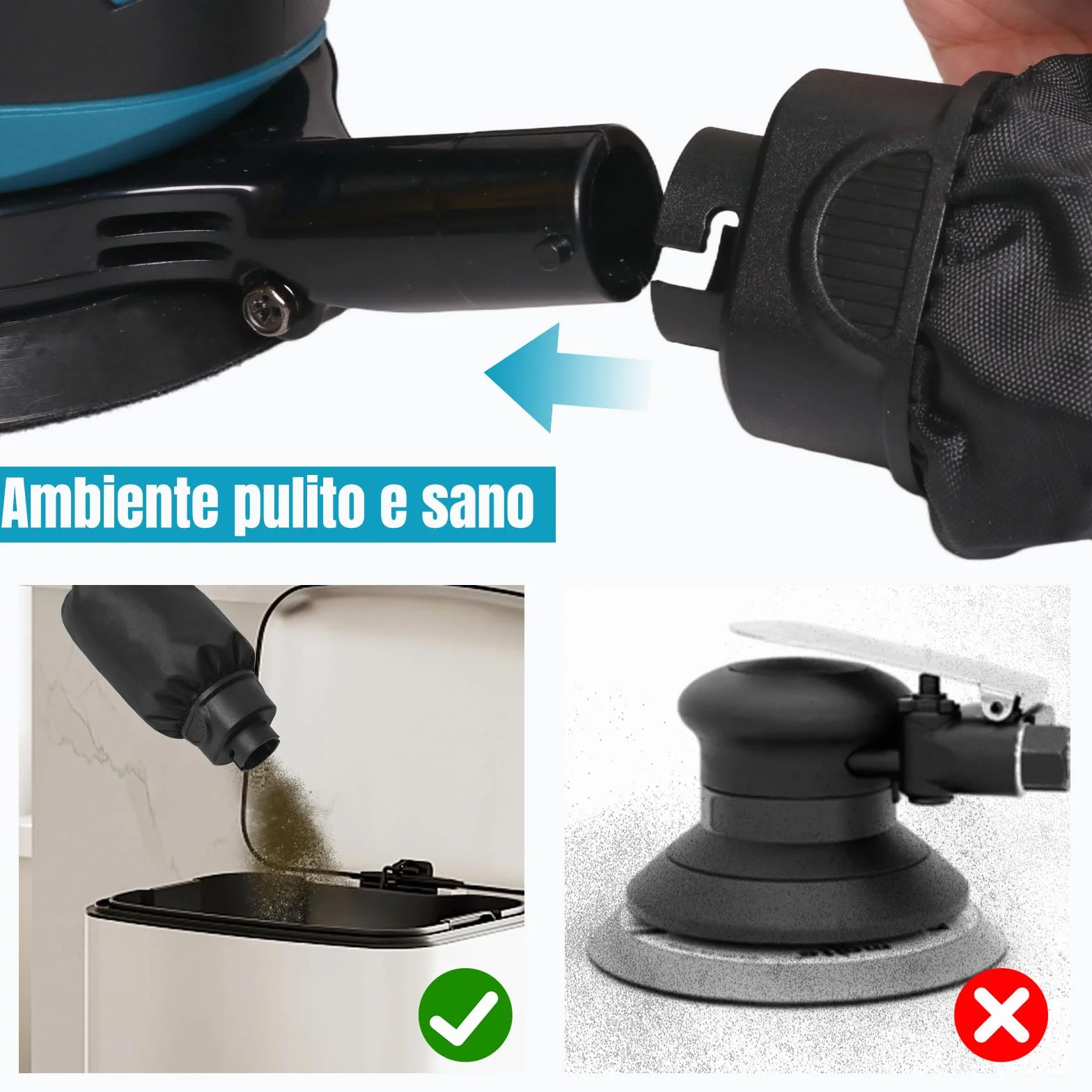 Bostar Levigatrice Rotorbitale a Batteria 18V, Ø125mm Motore Brushless, 2 Batterie 3.0Ah, Max. 21000 Giri/min, 6 Velocità, Sacco Polvere, Levigatrice Orbitale per Legno e Auto, Compatibile Makita 18V