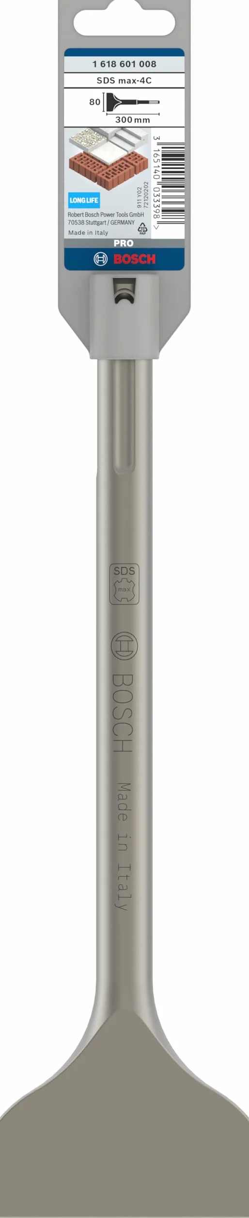 Bosch Professional Scalpello a Spatola SDS-Max 80 x 300 mm