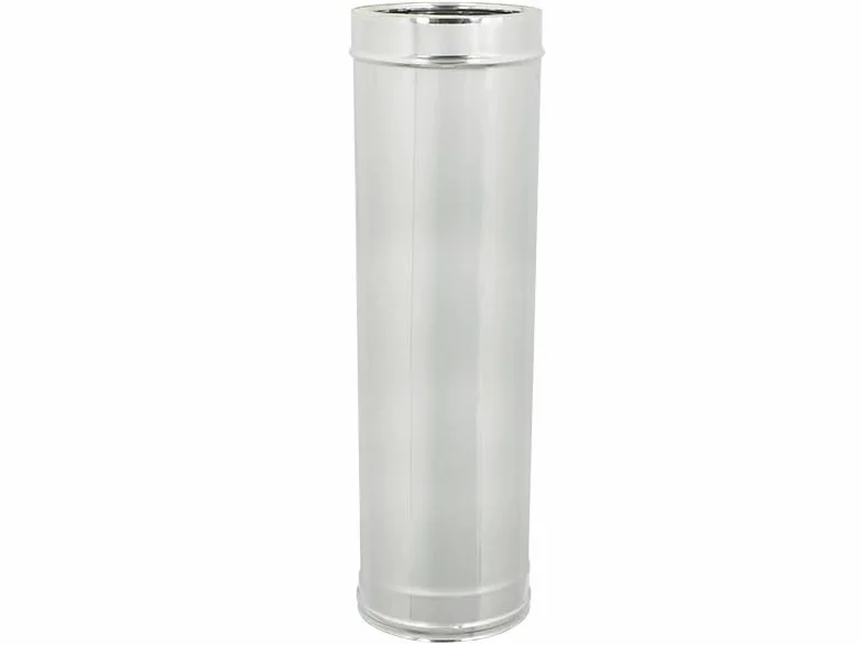 Tubo Doppia Parete in Acciaio Inox per Canne Fumarie caminetti CM 100 (80-130)