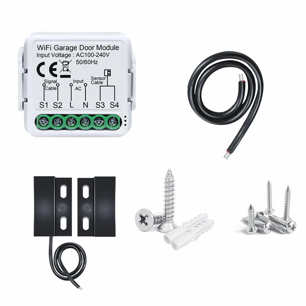 Tuya Smart WiFi Garage Door Controller Timing Interruttore intelligente On-Off App Telecomando controllo accessi