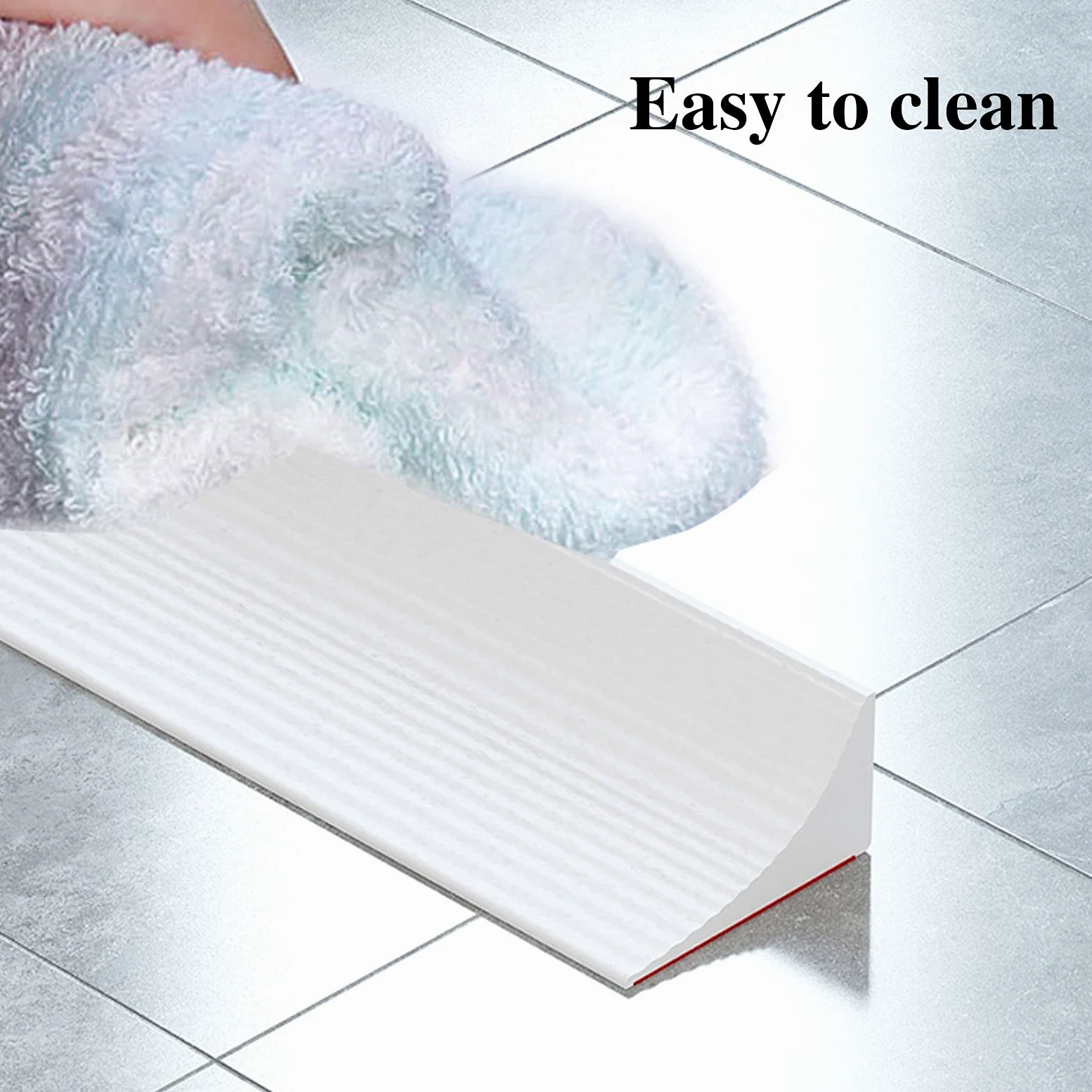 Striscia di ritenzione impermeabile pieghevole per doccia per bagno e cucina, separazione asciutta e bagnata, 500 cm, soluzione efficace per il controllo dell'acqua.