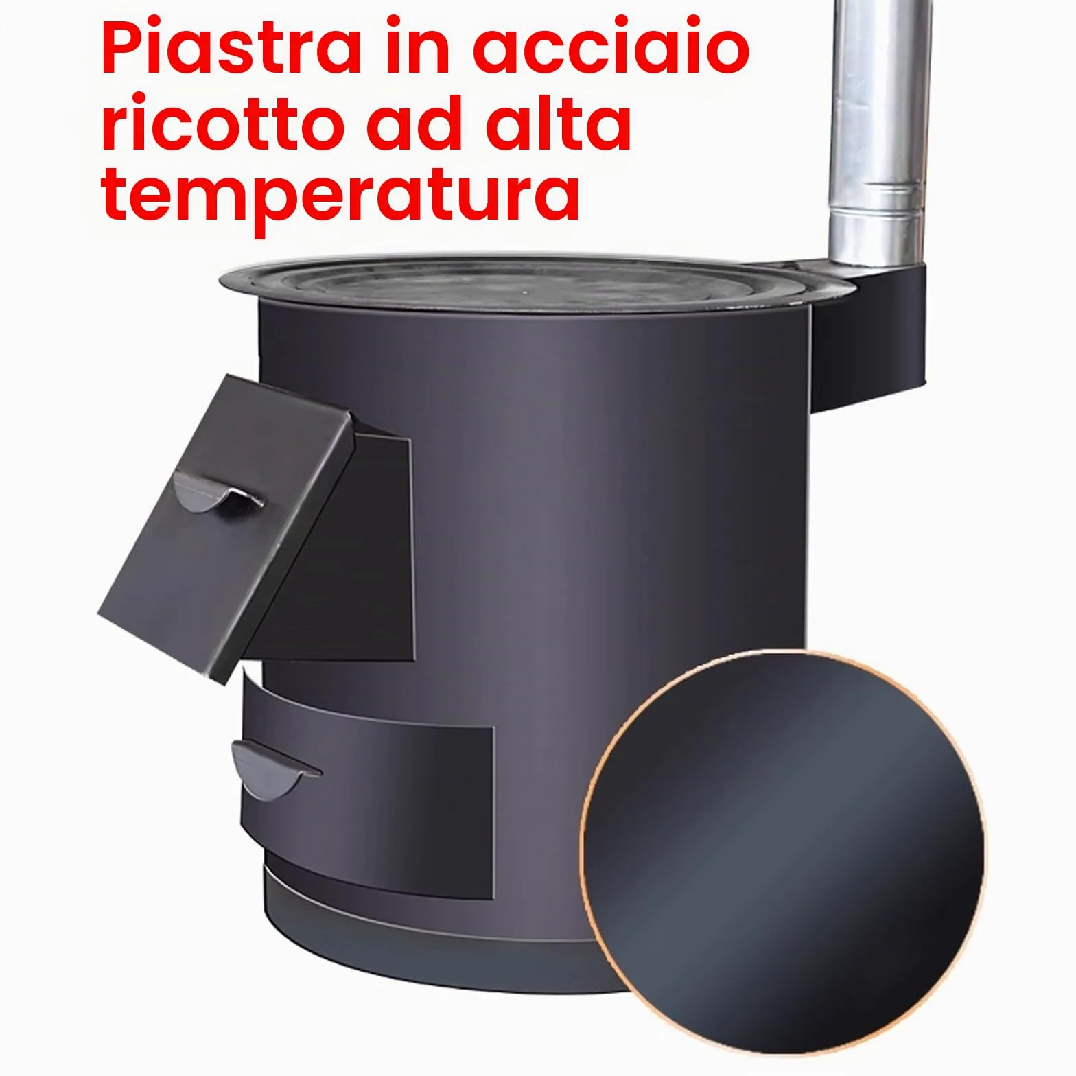 Stufa A Legna Multifunzionale Senza Fumo Struttura In Acciaio Robusta E Stabile, Anelli Di Combustione Multipli Per Cucinare, Bollire Acqua E Riscaldare Casa, Uso Interno/esterno(30 * 30 * 36CM)