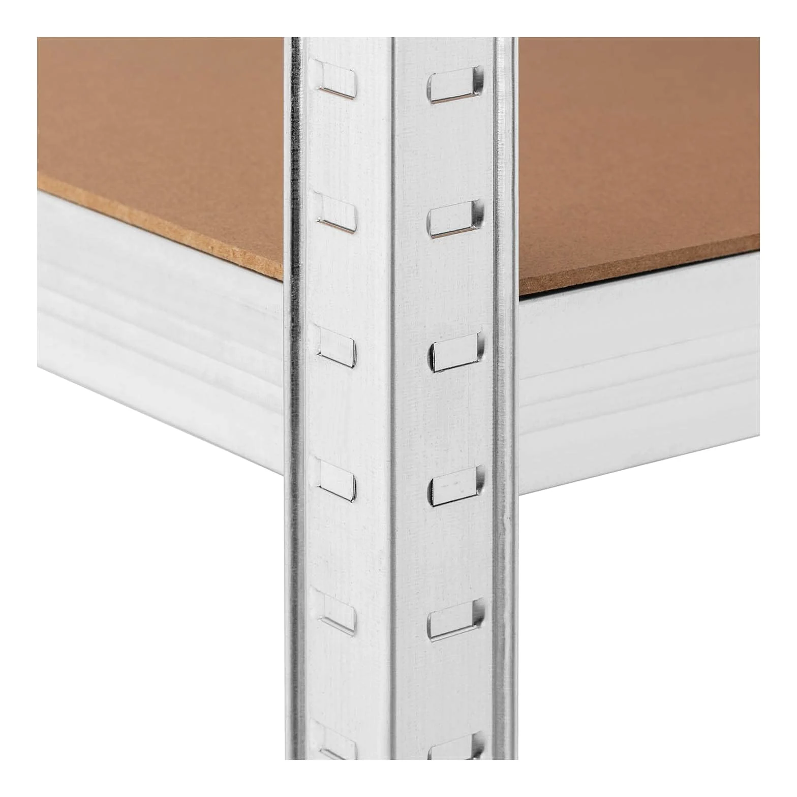 Helloshop26 Scaffale carico pesante, 100 x 60 x 197 cm, supporta 5 x 150 kg, robusto garage officina attrezzi grigio 14_0005173
