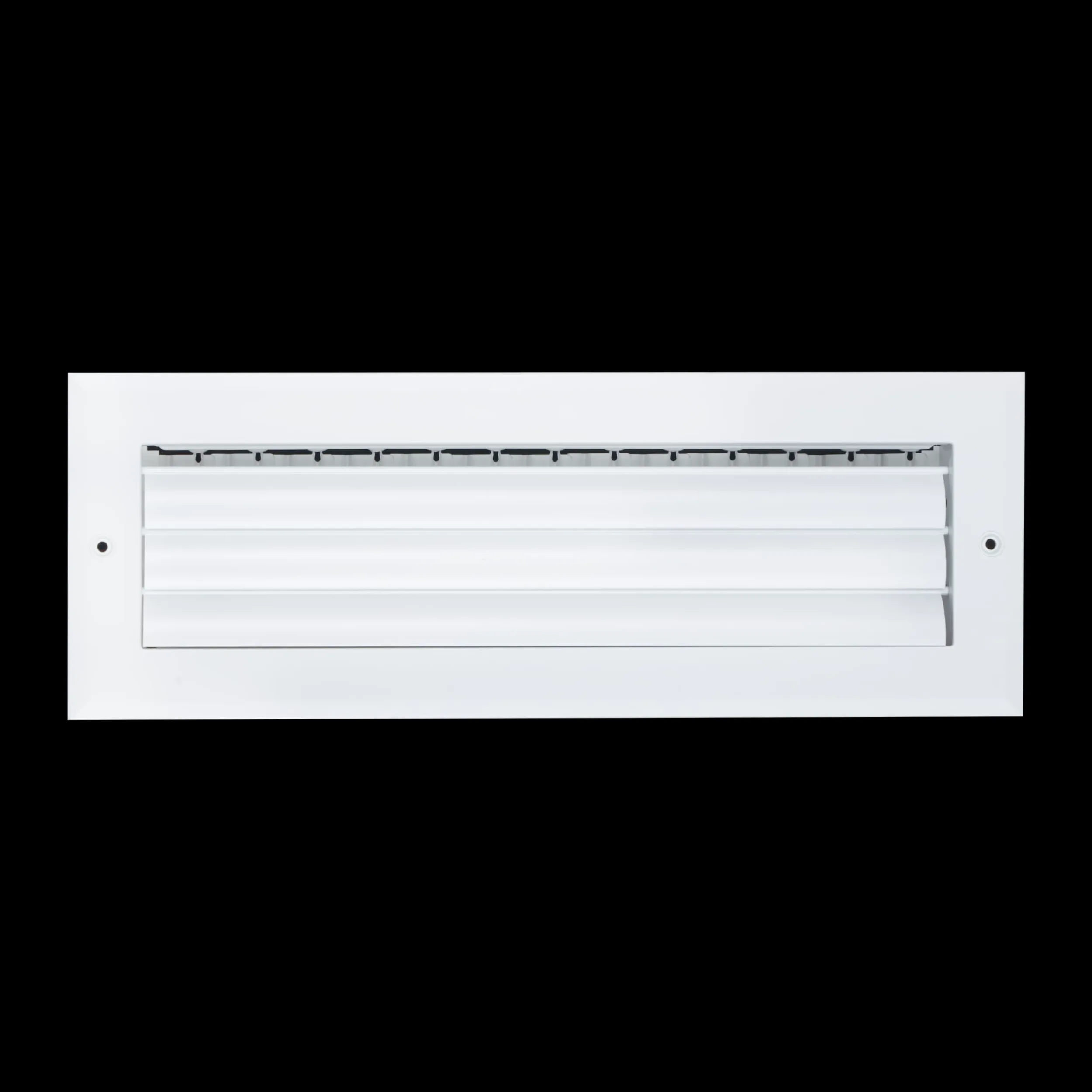 Handua Griglia di alimentazione dell'aria regolabile a 1 via in alluminio, 35,5 x 10,2 cm (larghezza x altezza), griglia di ventilazione per pareti laterali e soffitti, colore bianco, dimensioni