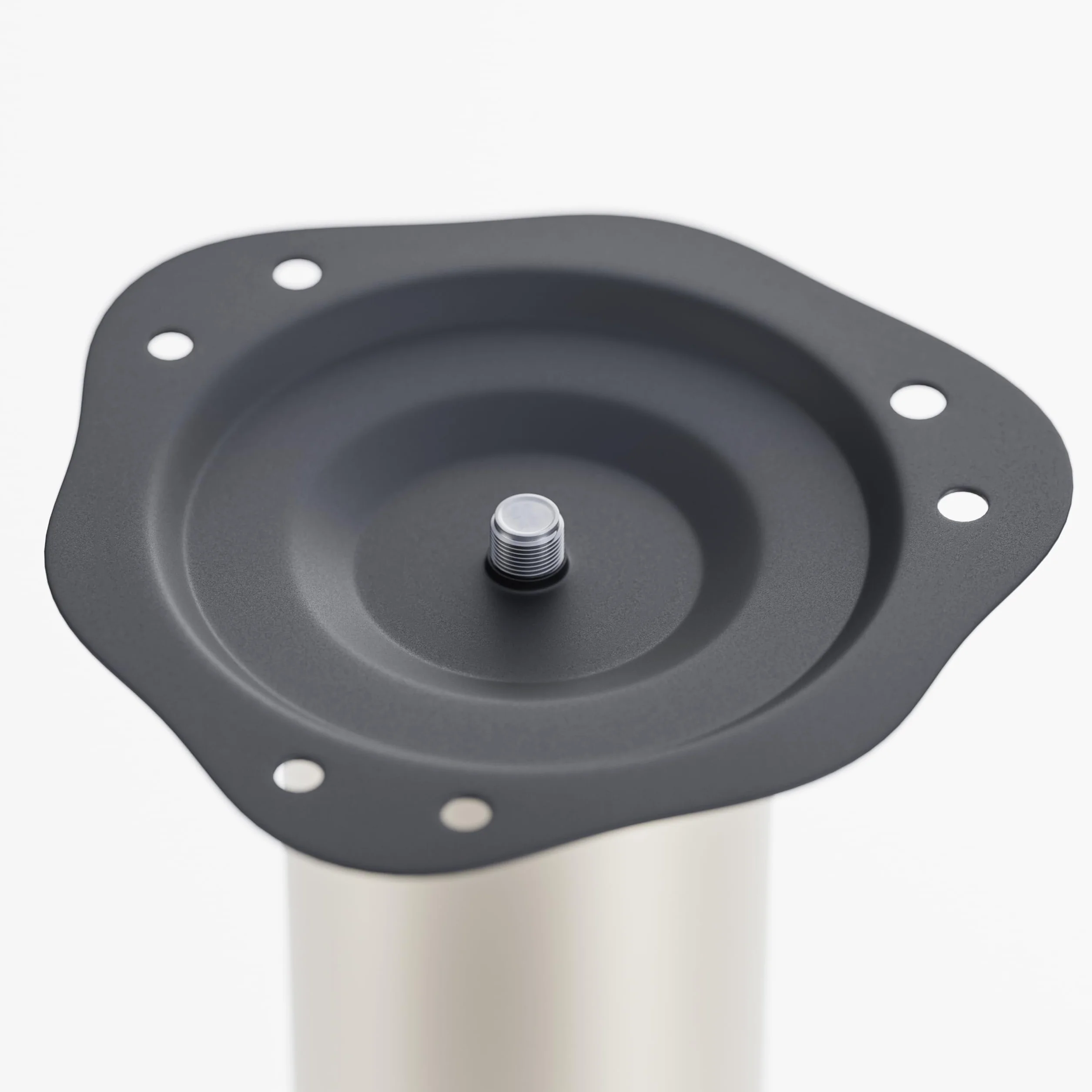 ATM Gambe da tavolo in metallo regolabili 710 mm + 30 mm Diametro 60 mm Nero