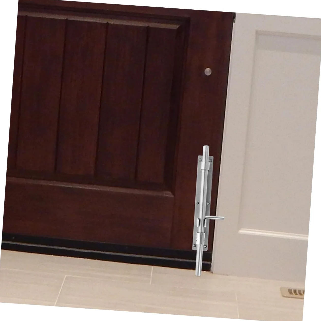 SHINEOFI 2 Pezzi Serratura Scorrimento Acciaio Inossidabile Chiavistello Sicurezza per Porte Resistente e Facile da Usare per Finestrini e Recinzioni
