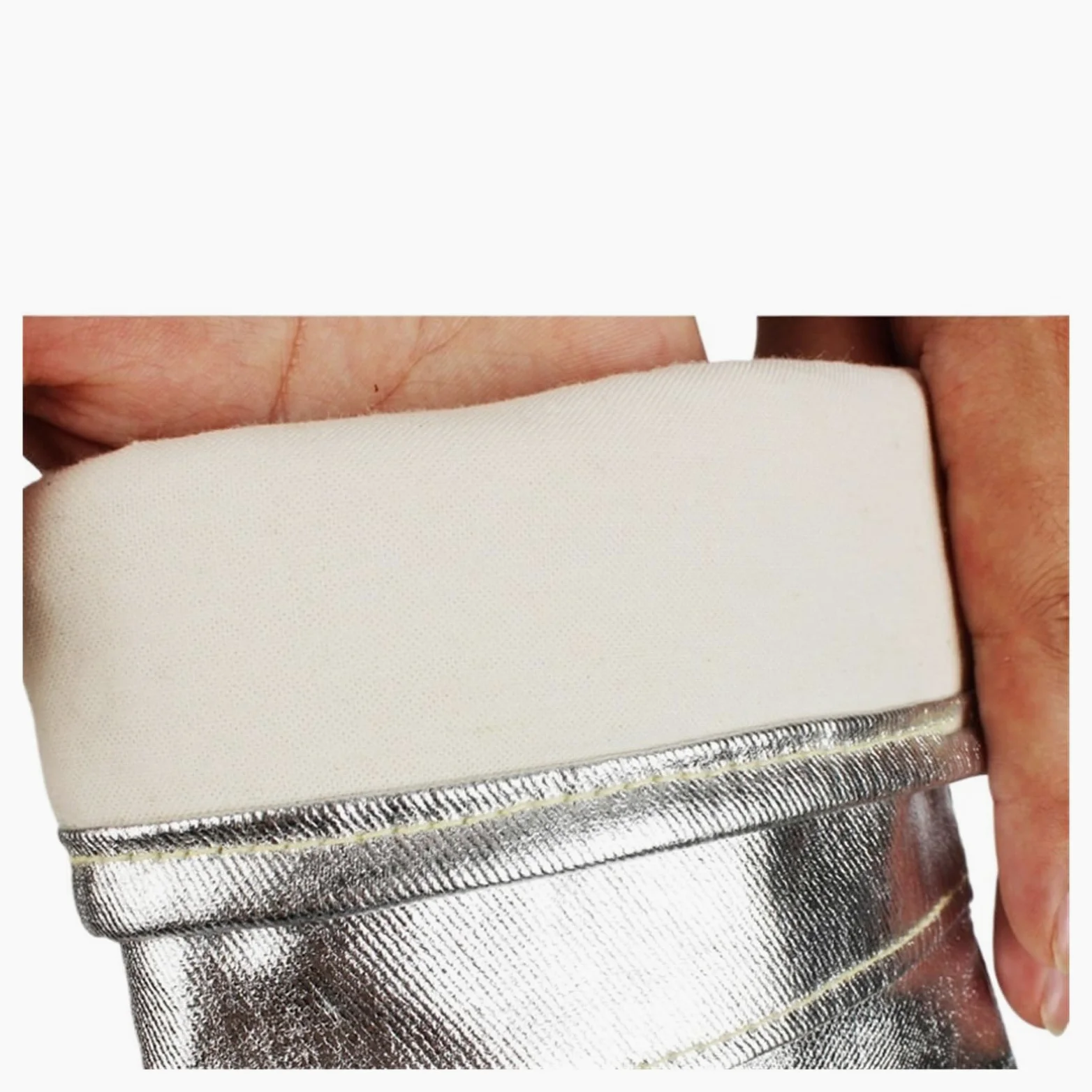 Ignifugo Guanti Resistenti Alle Alte Temperature 300 Gradi 500 Gradi Isolamento Ignifugo E Scottante Fusione Foglio Di Alluminio Guanti Da Forno A Microonde A Cinque Protezione resistente al calore(Mo