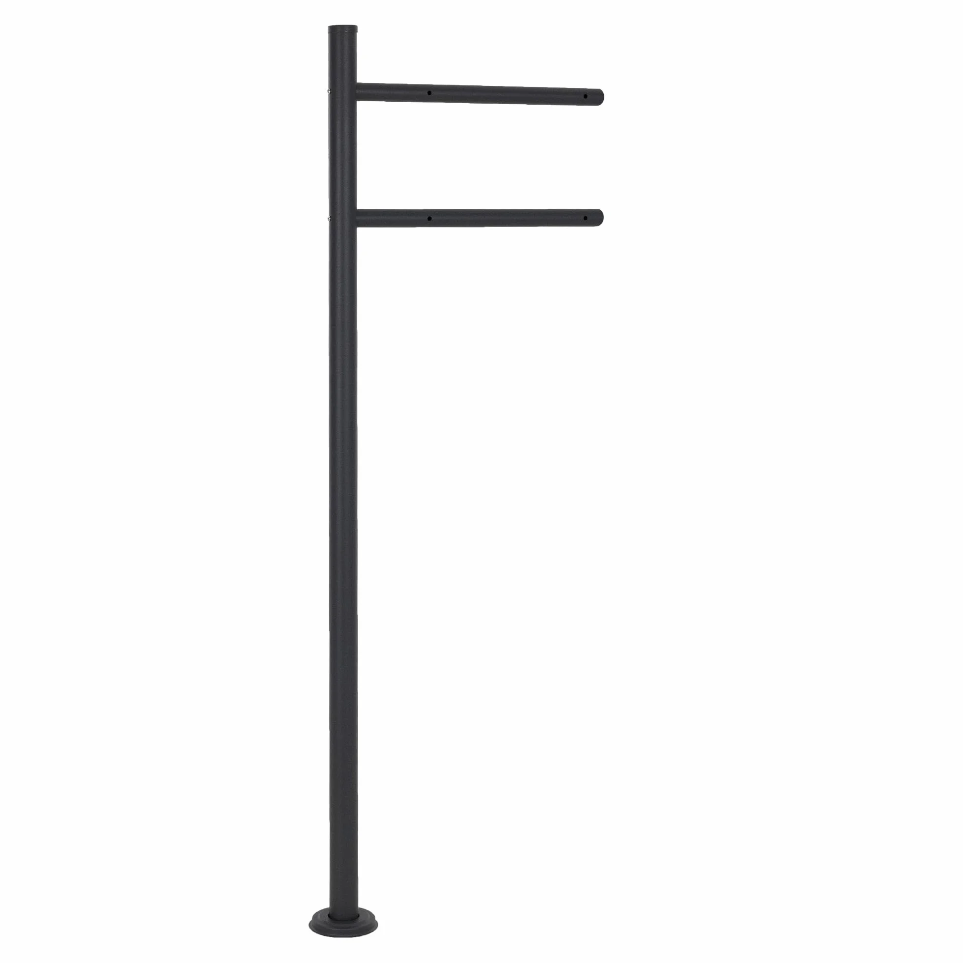 Supporto per Cassetta delle Lettere in Acciaio Inox Verniciato a Polvere Antracite 120 cm