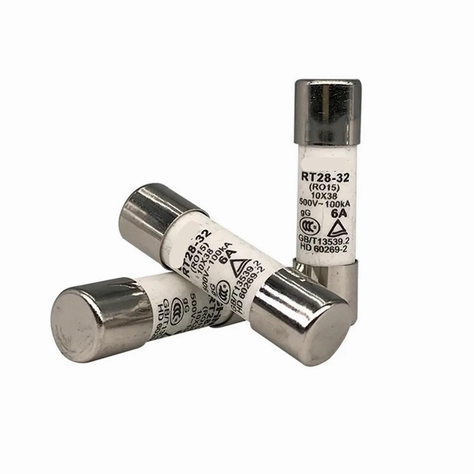 Fusibile ceramico a rottura rapida, Fusibile ceramico a rottura rapida 1000V 10x38MM 2A -32A solare fotovoltaico CC in leghe metalliche for la protezione del di energia (6A)(16A)