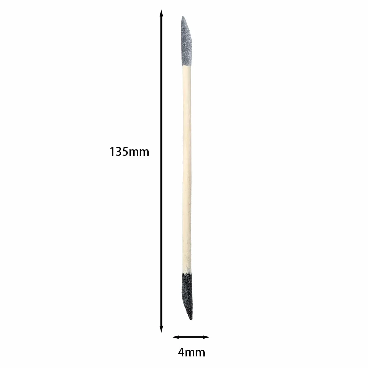 Bastoncini abrasivi a Doppia Testa 50 Pezzi per Legno Lucidatura Unghie Grana fine 150 Nero 280 Grigio