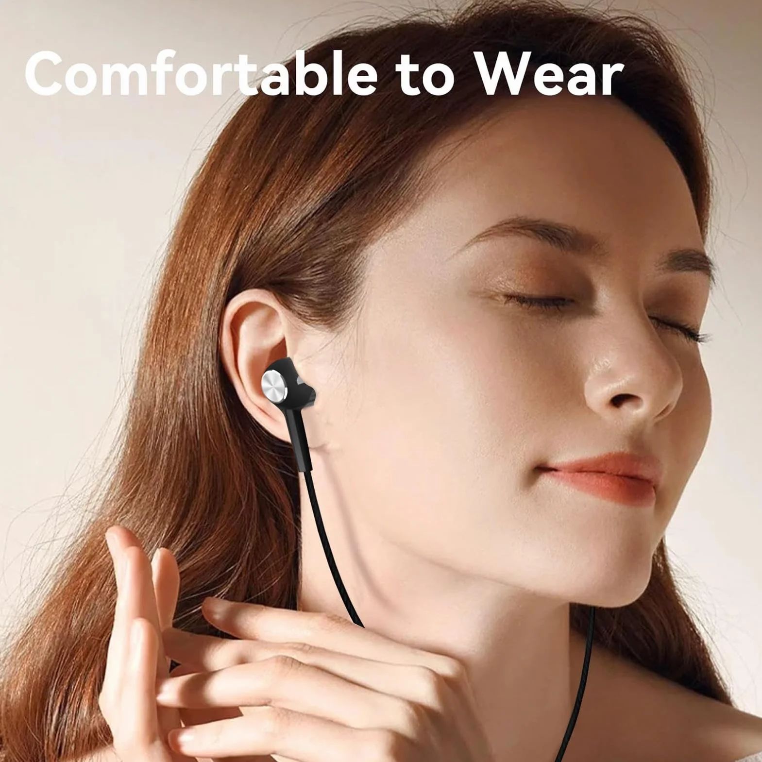 Generico Auricolari cablati, cuffie cablate | Telefoni auricolari con cavo | Auricolare a cavo Boost da 3,5 mm per la musica per allenamento per aerei da viaggio da viaggio