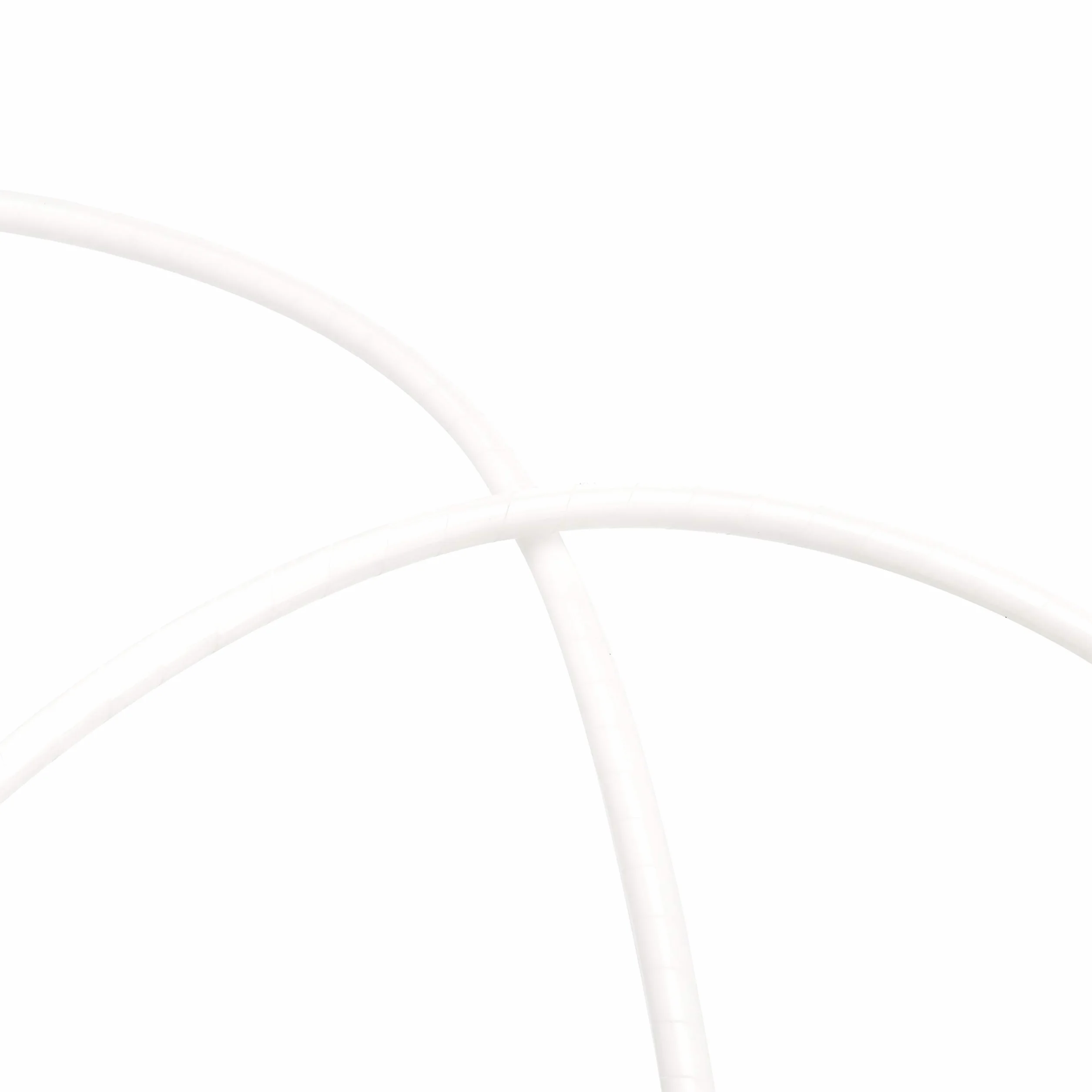 Amazon Basics Avvolgicavo a spirale, ideale per gestione dei cavi e per proteggere icavi dagli animali domestici, 2.5 m, bianco