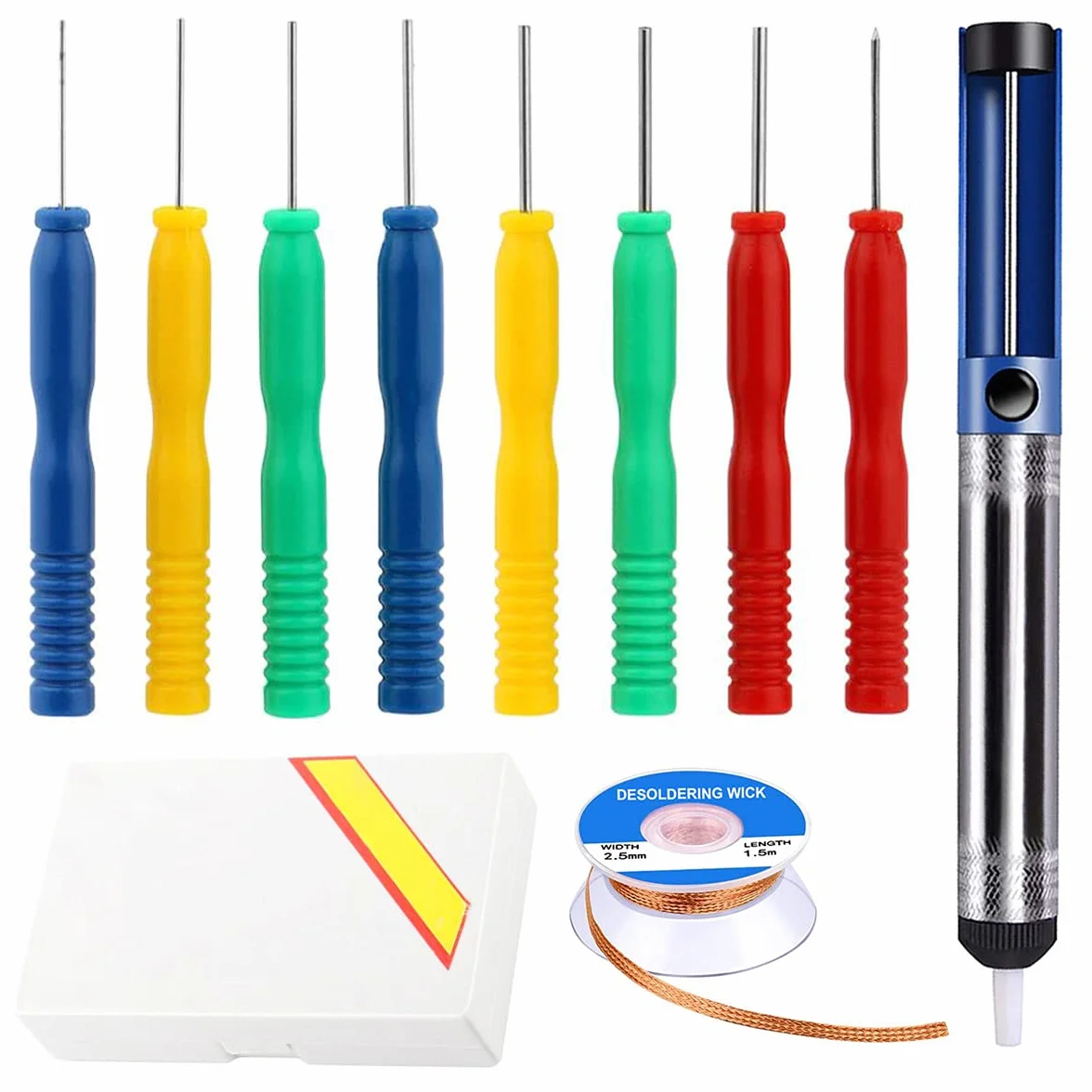 Strumento dissaldante per aghi in acciaio inossidabile 8Pcs Pompa dissaldante per riparazione componenti elettronici