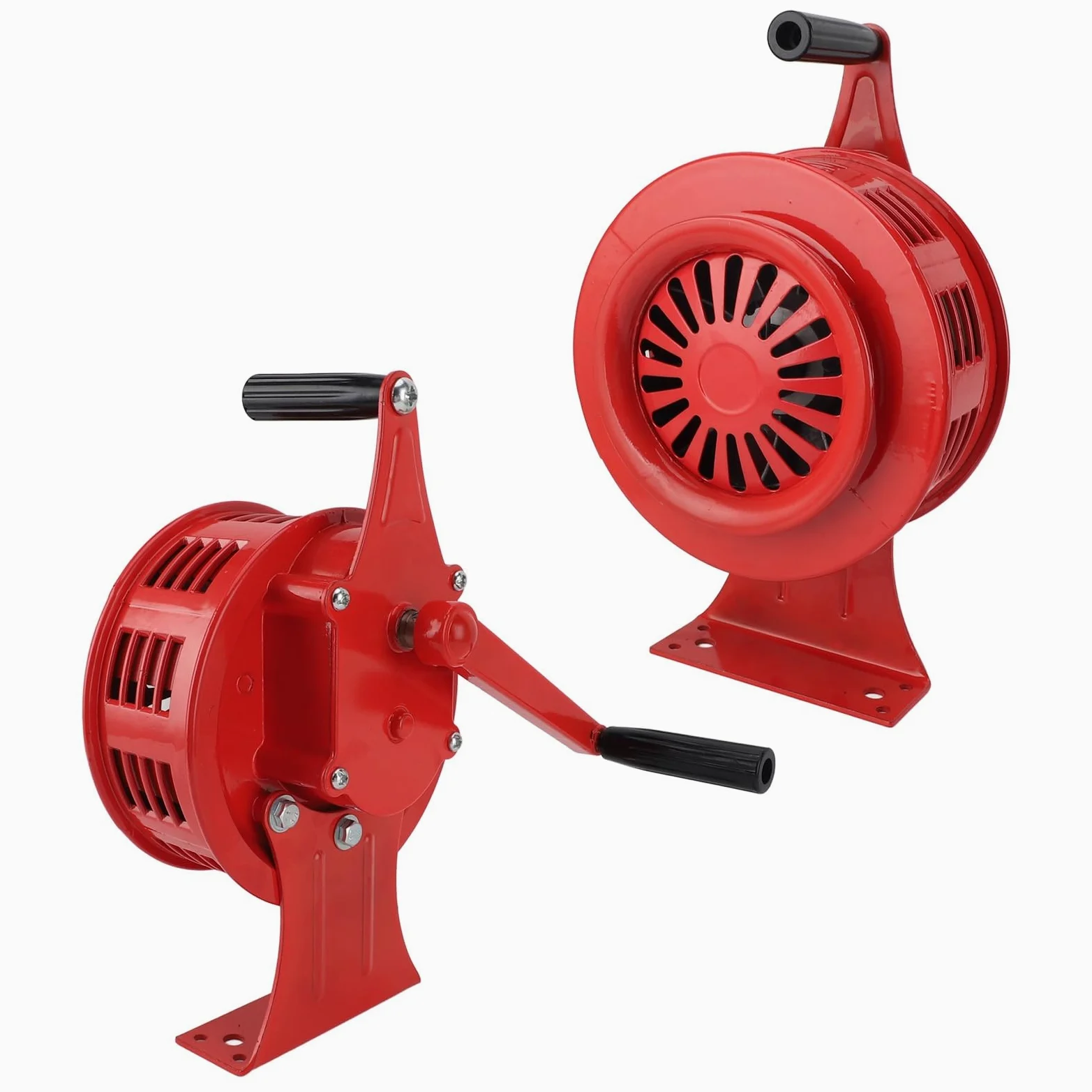 Sirena Ad Alto Volume da 125 DB a Manovella con Volume Regolabile per le Emergenze, Allarme Sonoro Impermeabile Ad Azionamento Manuale Realizzato in Lega di Alluminio per