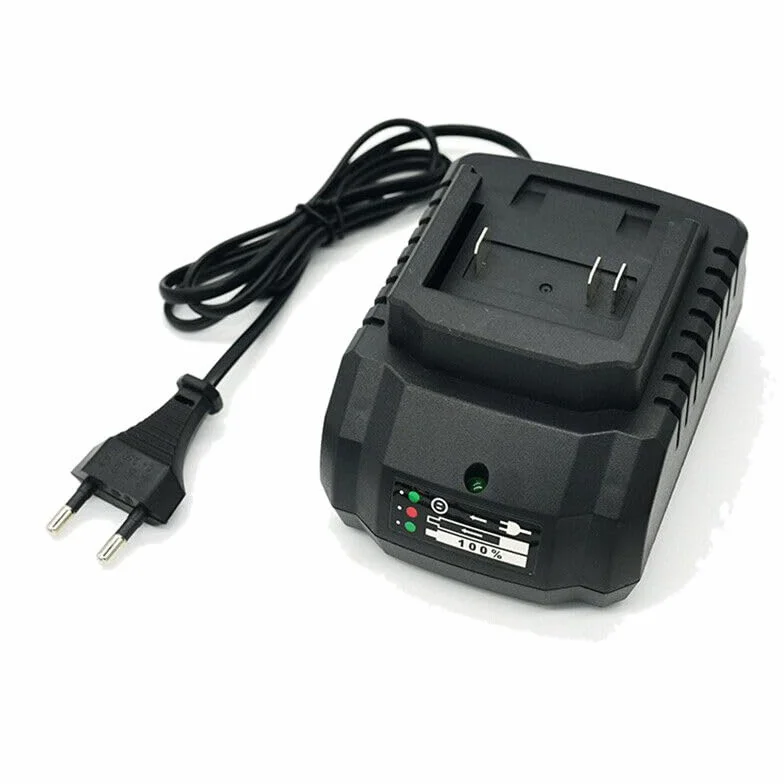 Alimentatore da 21V 2A AC 100-240v a DC per Ricarica Sicura, Caricabatteria Spina Italiana, Carica Batteria Ioni di Litio per Strisce LED, Scanner, Radiosveglia, Aspirapolvere, Giocattoli