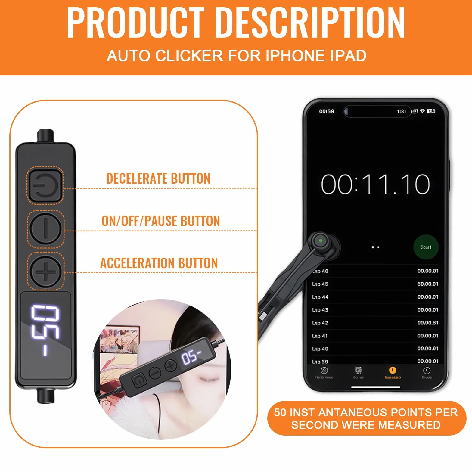 Automatico per Telefono - Clicker Automatico per Smartphone, Auto Clicker per Telefono, Giochi, Shopping, Trasmissioni in Diretta, Attività di Ricompensa
