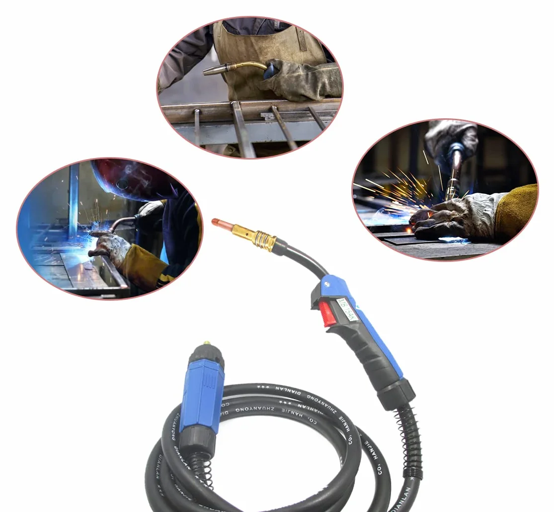 Accessori per Saldature MIG, Ugello, Punta Guidafilo M6 1,0mm, Set Materiali Consumo per Torcia 15AK