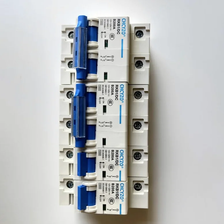 Interruttore Magnetotermico Differenziale Interruttore Di Trasferimento 12V 24V 36V 48V 60V 72V 96V 120V Solare For Protezione Da Cortocircuito(2P,200A)