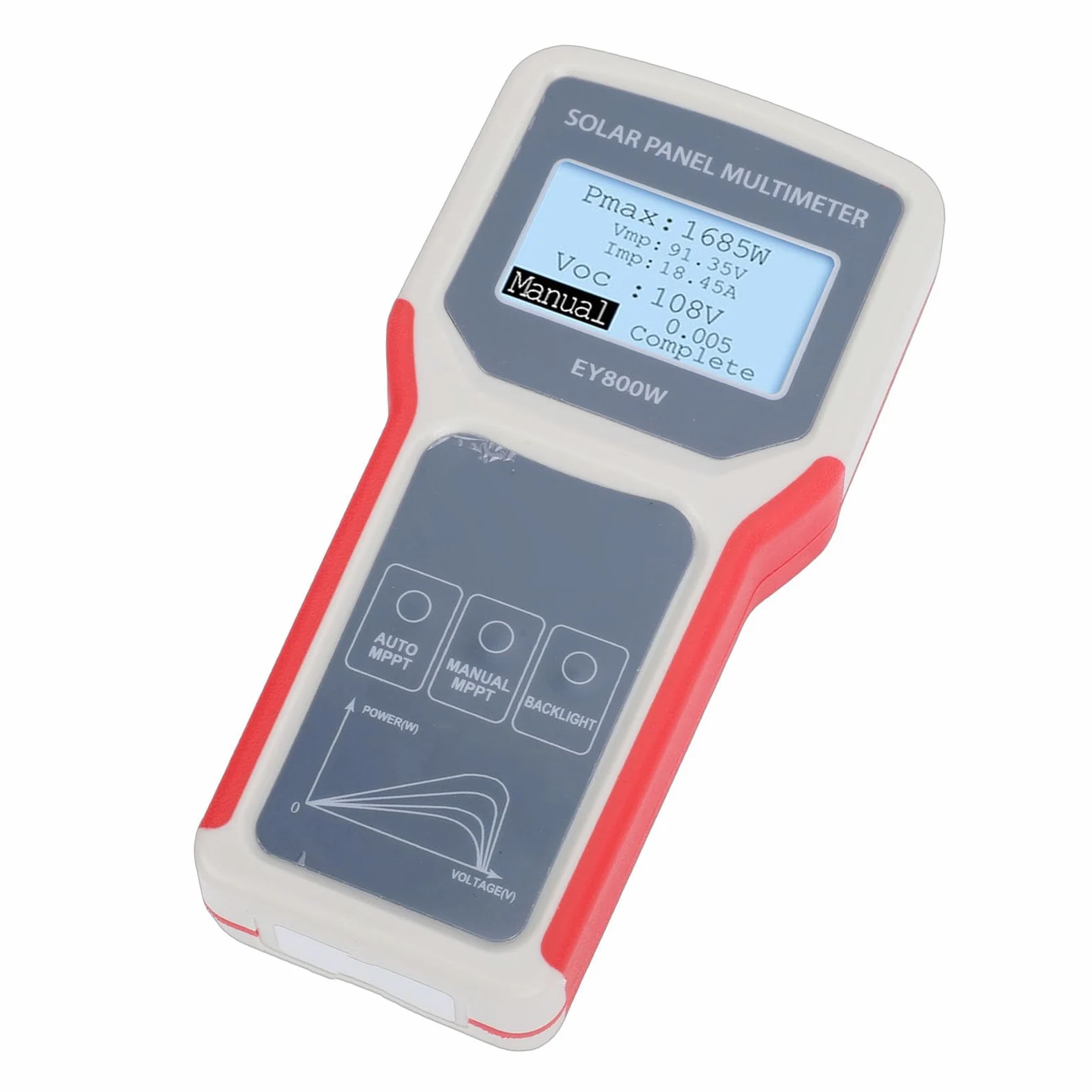 Fafeicy Tester per Pannelli Solari, Multimetro Automatico MPPT 5-800W 12-60V per Utenti e Installatori di Pannelli Fotovoltaici