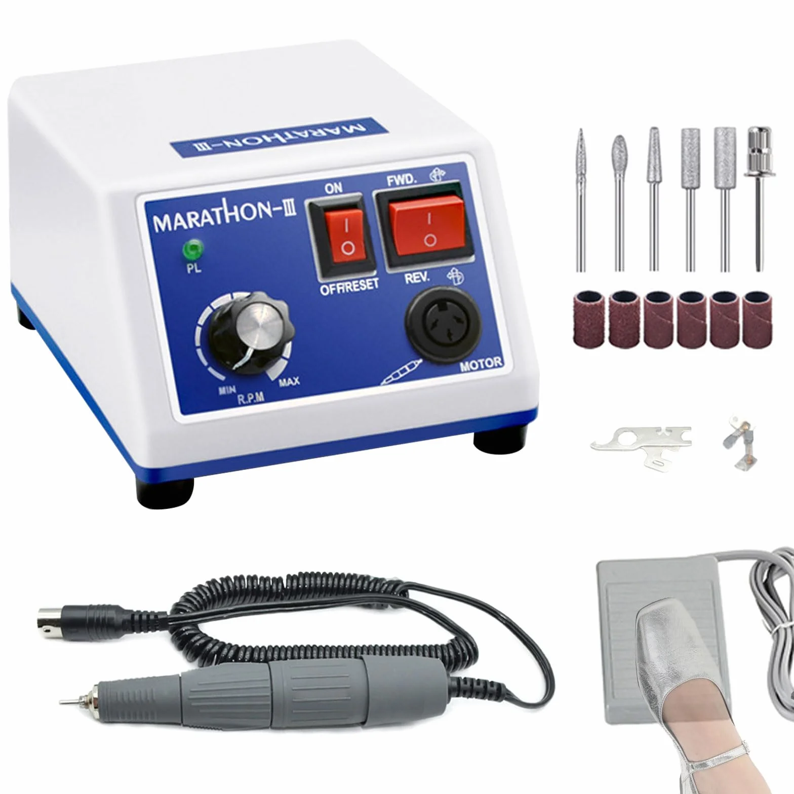 Micromotore Lucidatrice Da Laboratorio, 65 W, 220 V, 35.000 Giri/Min, Per Gioielli, Ceramica E Vetro
