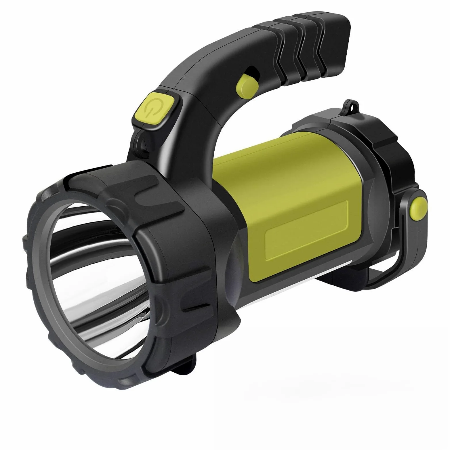 Torcia LED ricaricabile, con luce laterale, 3000 LM, 6 modalità | 2400 mAh, impugnatura girevole, IP67, indicatore di carica, adatta per escursionismo, emergenze, campeggio