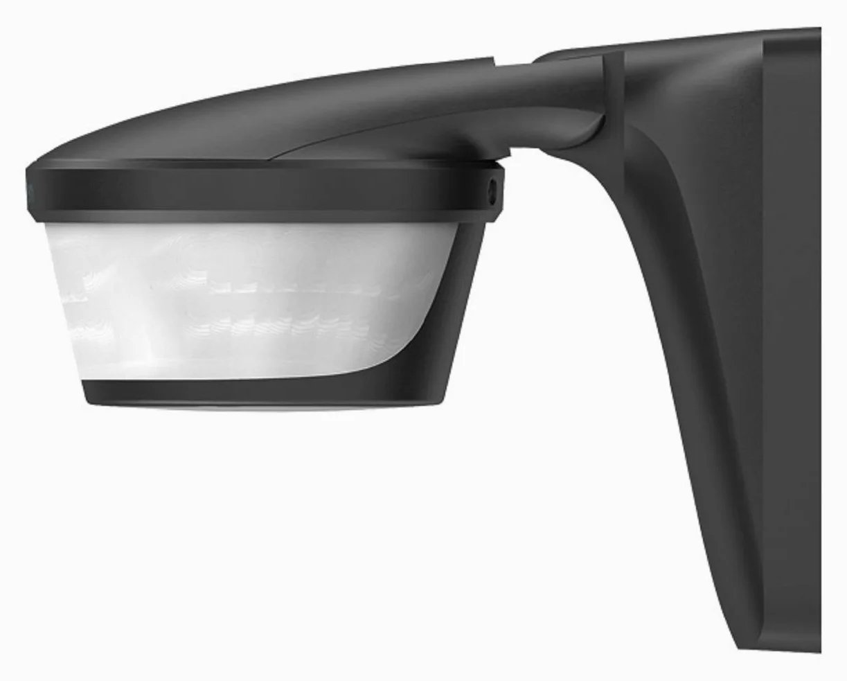 Theben, 1010606, Luxa P220 BK rilevatore di movimento per montaggio a parete oa soffitto, controllo di illuminazione, 220 gradi, massima 16 m, nero