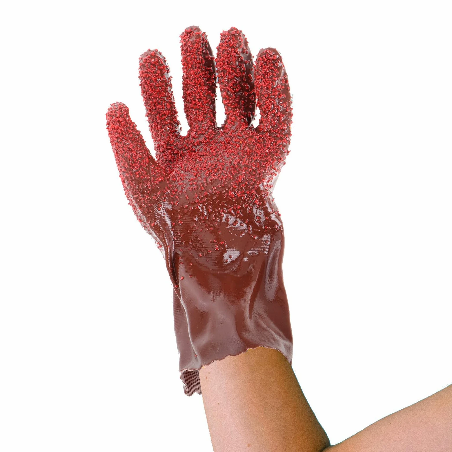 Angoily Guanti da Pulizia Pvc Antiscivolo per Fogne e Pulizia Animali, Resistenti All'abrasione, Impermeabili per Uomo e Donna