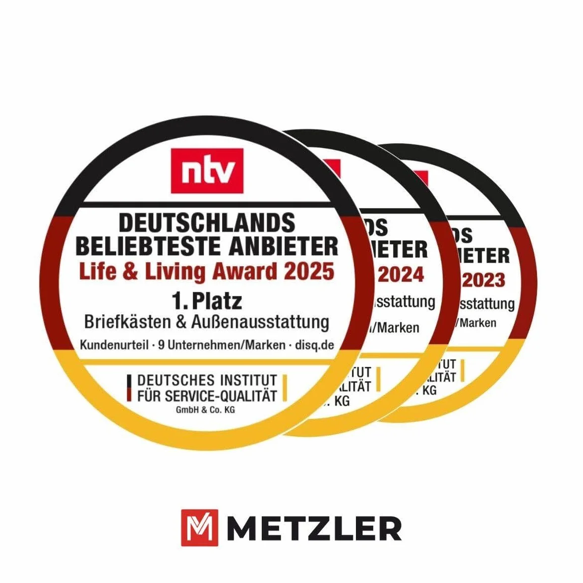 Albrecht Metzler Cassetta postale doppia Nero RAL 9005 acciaio inox anticorrosione