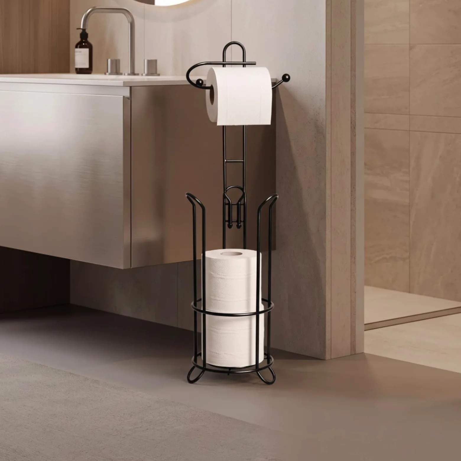 Portarotolo con Riserva Stabile | Funzionale, Accessorio, per Bagno