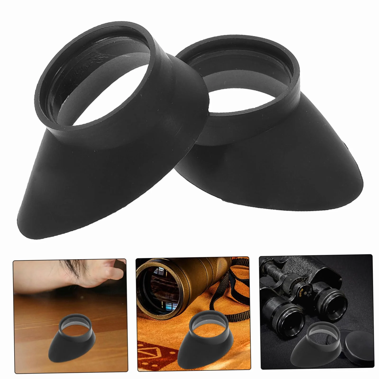2pcs Gomma Copri Oculari Per Microscopi E Binocoli Protezione Universale Materiale Elastico Facile Installazione Per Birdwatching E Attività All'aperto